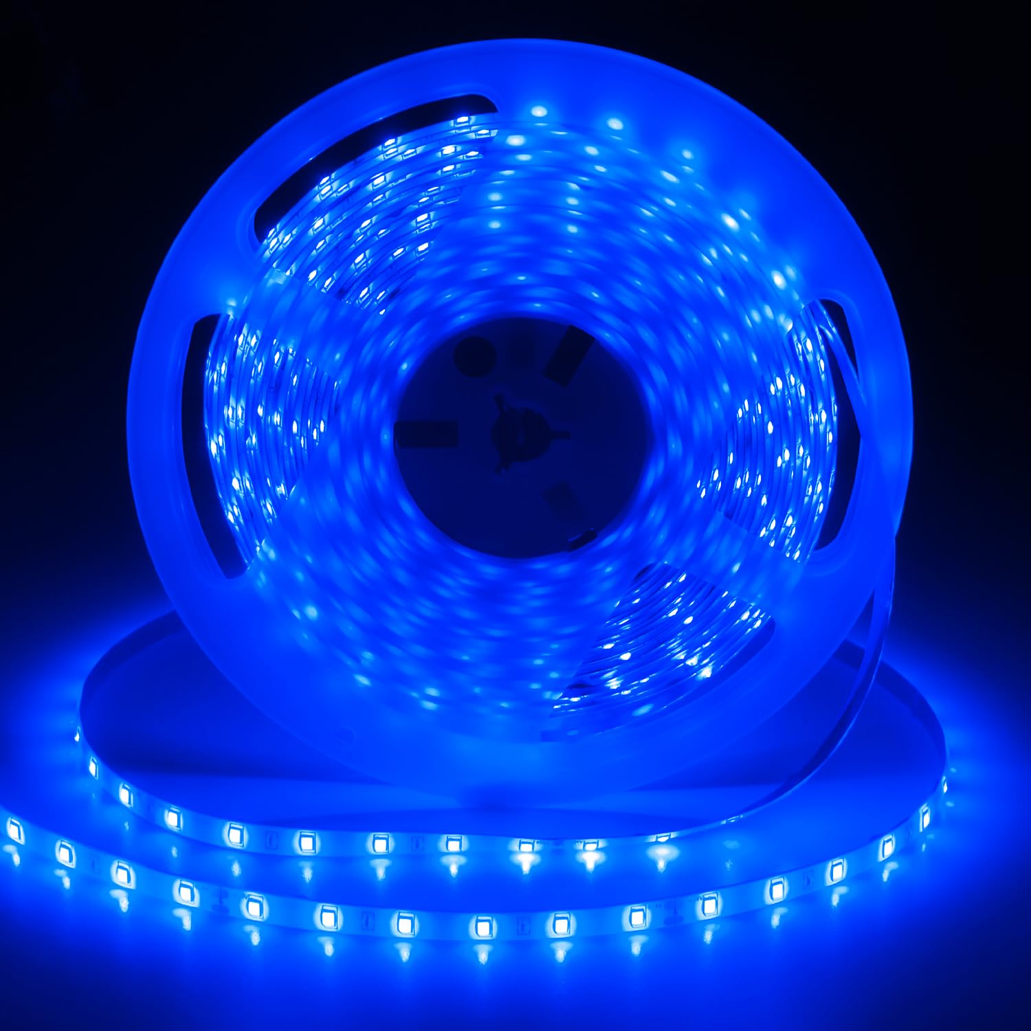 iNextStation 24V Blue LED Strip Light, 32.8ft/10M LED Tape Light SMD2835 600 LEDs Flexible Cuttable LED Light for Bedroom Kitche