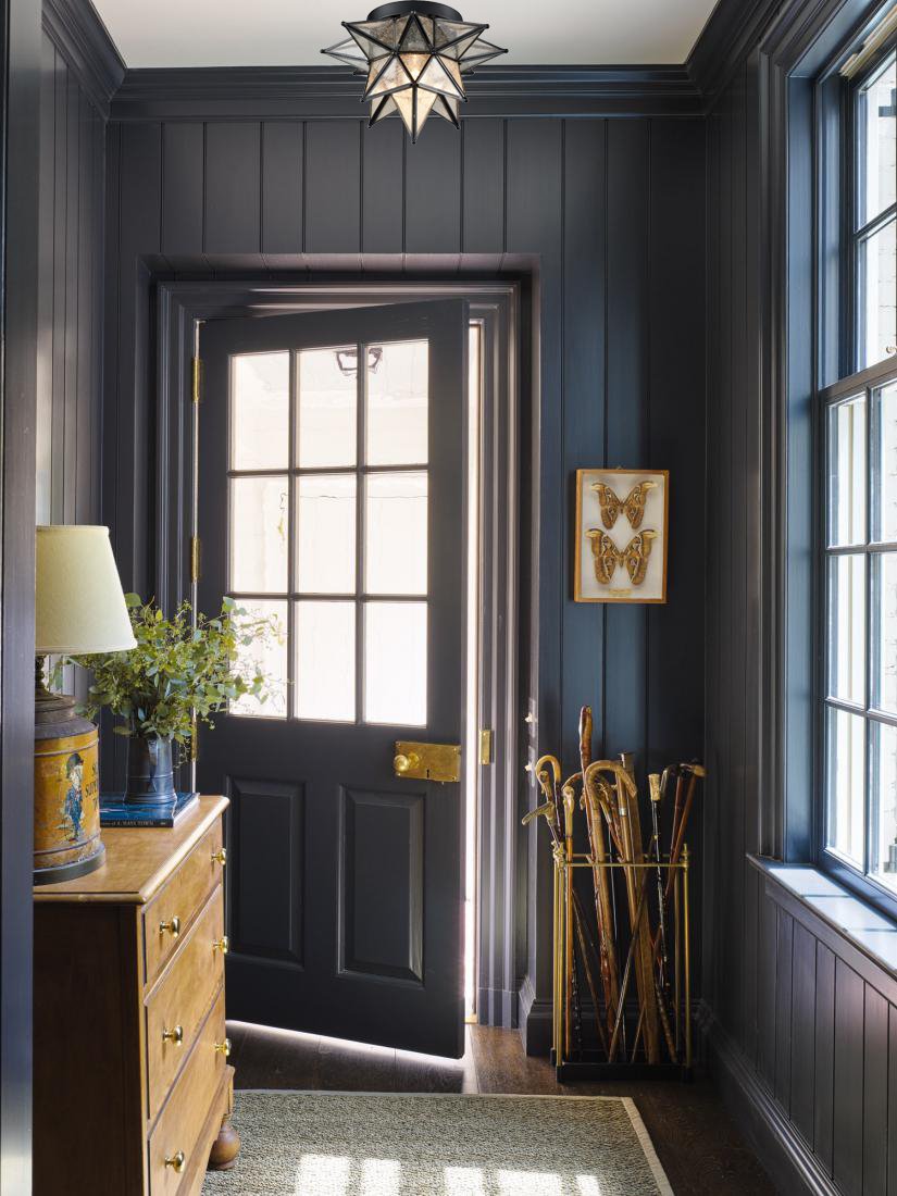 DAYCENT Moravian Star Light Flush Mount Ceiling Light, Black Metal, 12.7-In, Model DZ32069U, Seeded Glass Shade, Boho Moroccan Design