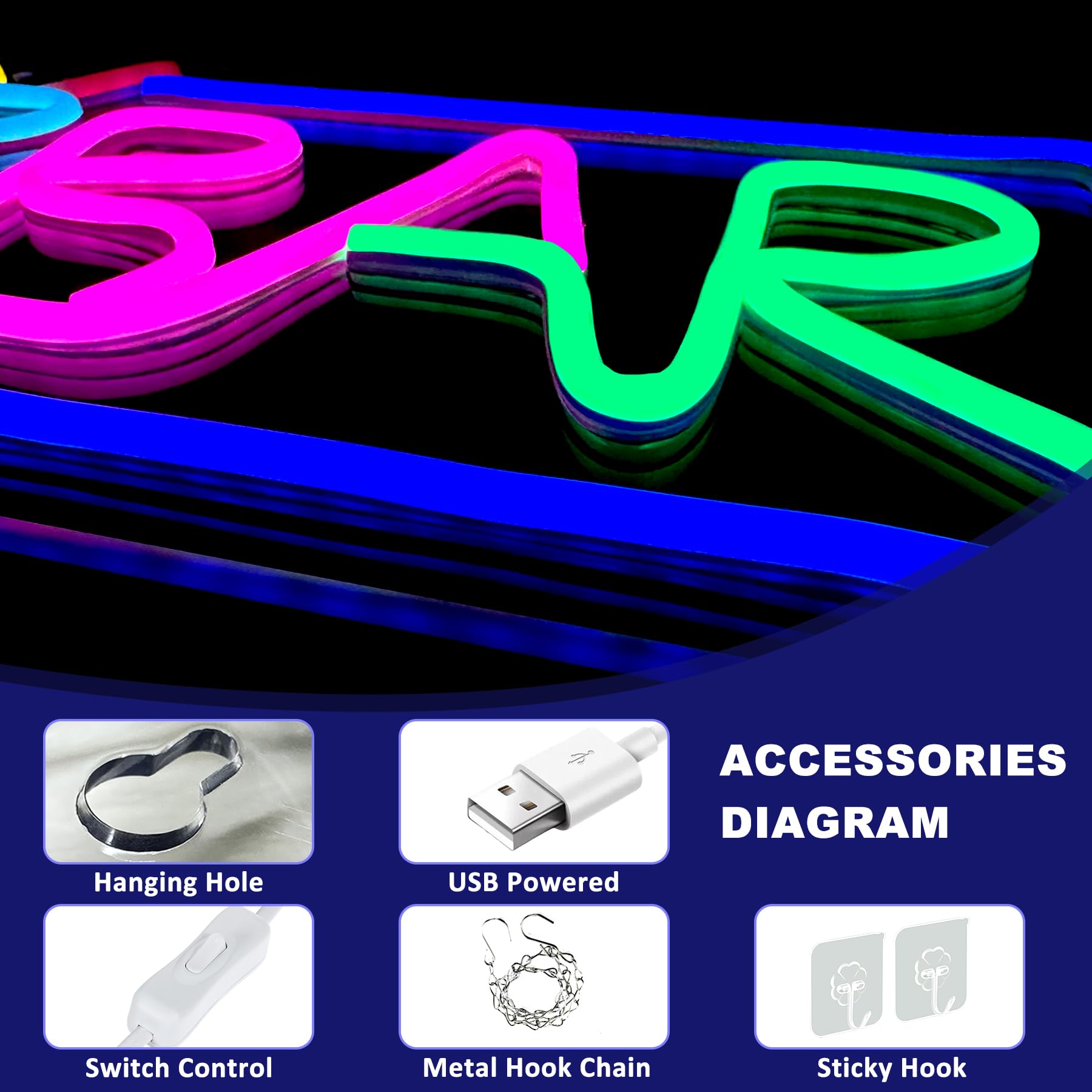 Buffalo Neon Signs Football Led Neon Lights Signs For Wall Decor Usb Powered Sports Team Neon Wall Light Sign For Man Cave Beer Bar Pub Boys & Teens Room Decor