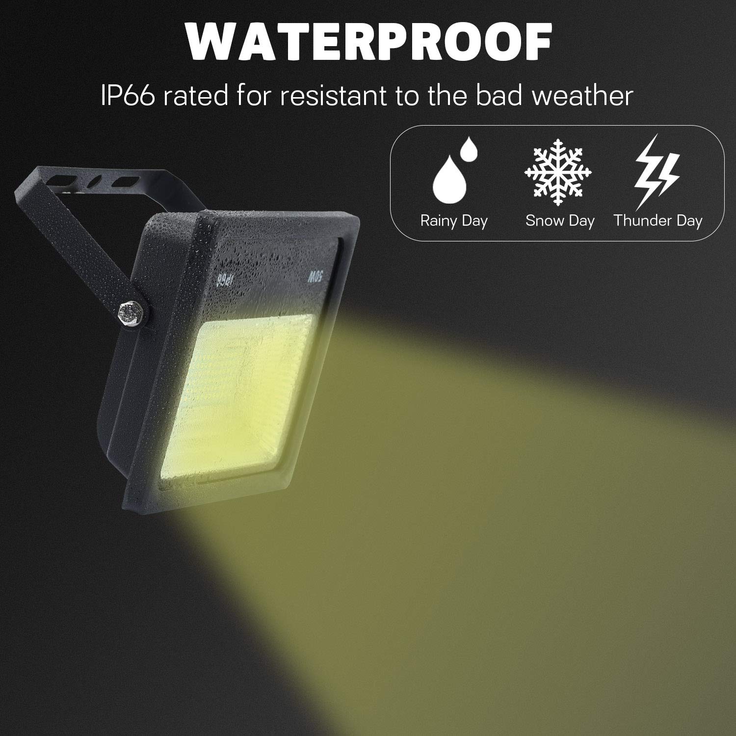 Q Qingchen 2 Pcs 20W Dc 12V Led Flood Light 1800Lm Ip65 Waterproof Cool White Outdoor