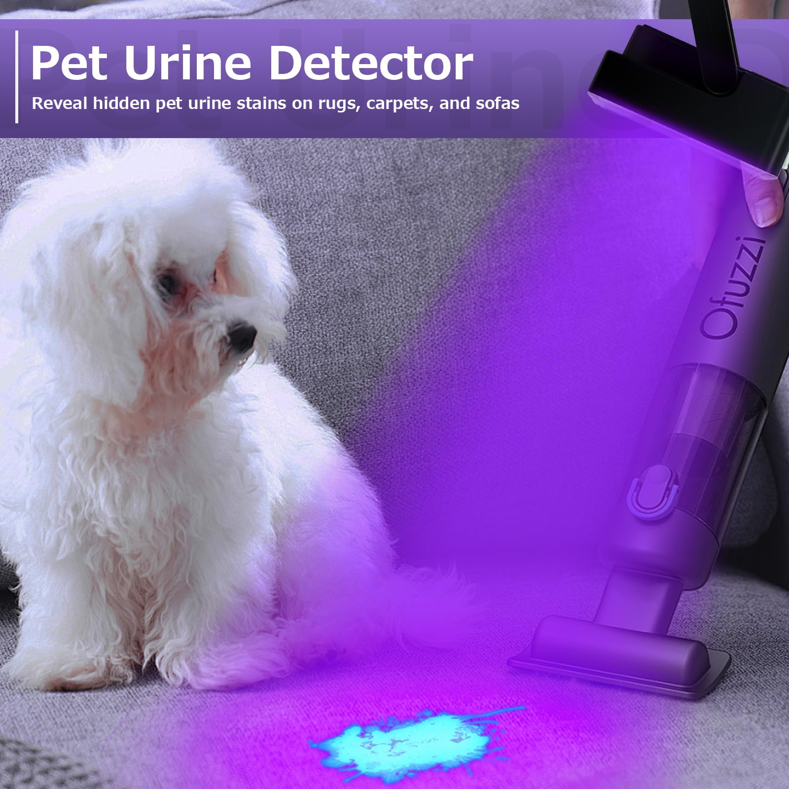 Rechargeable Uv Black Light, 60W 5000Mah Dimmable Uv Light, 100 Led 395Nm Led Ultraviolet Blacklight, For Dog Cat Pet Urine Stai