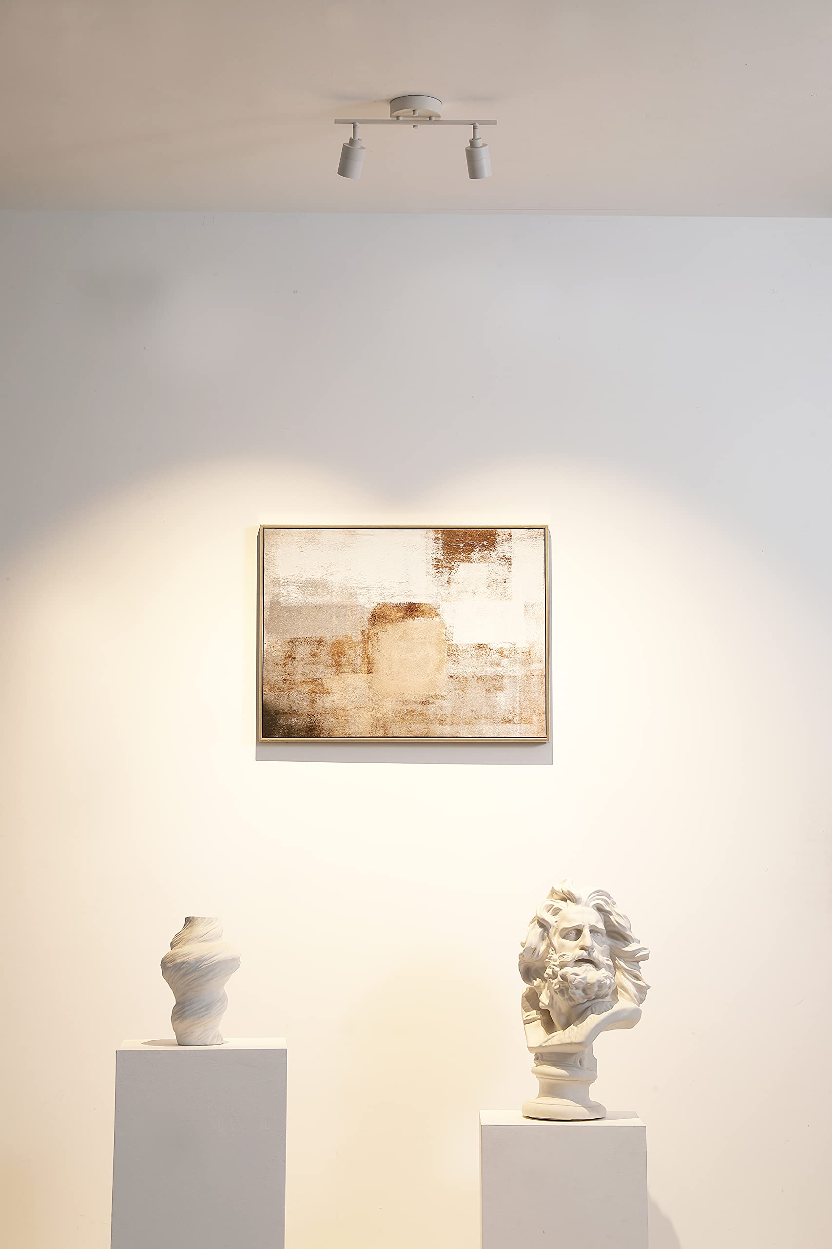 Vidalite Shura - 2-Light White Integrated Led Track Light W/Rotatable Heads, 15 In. Track Lighting Kit Ceiling Light, 3000K, 112