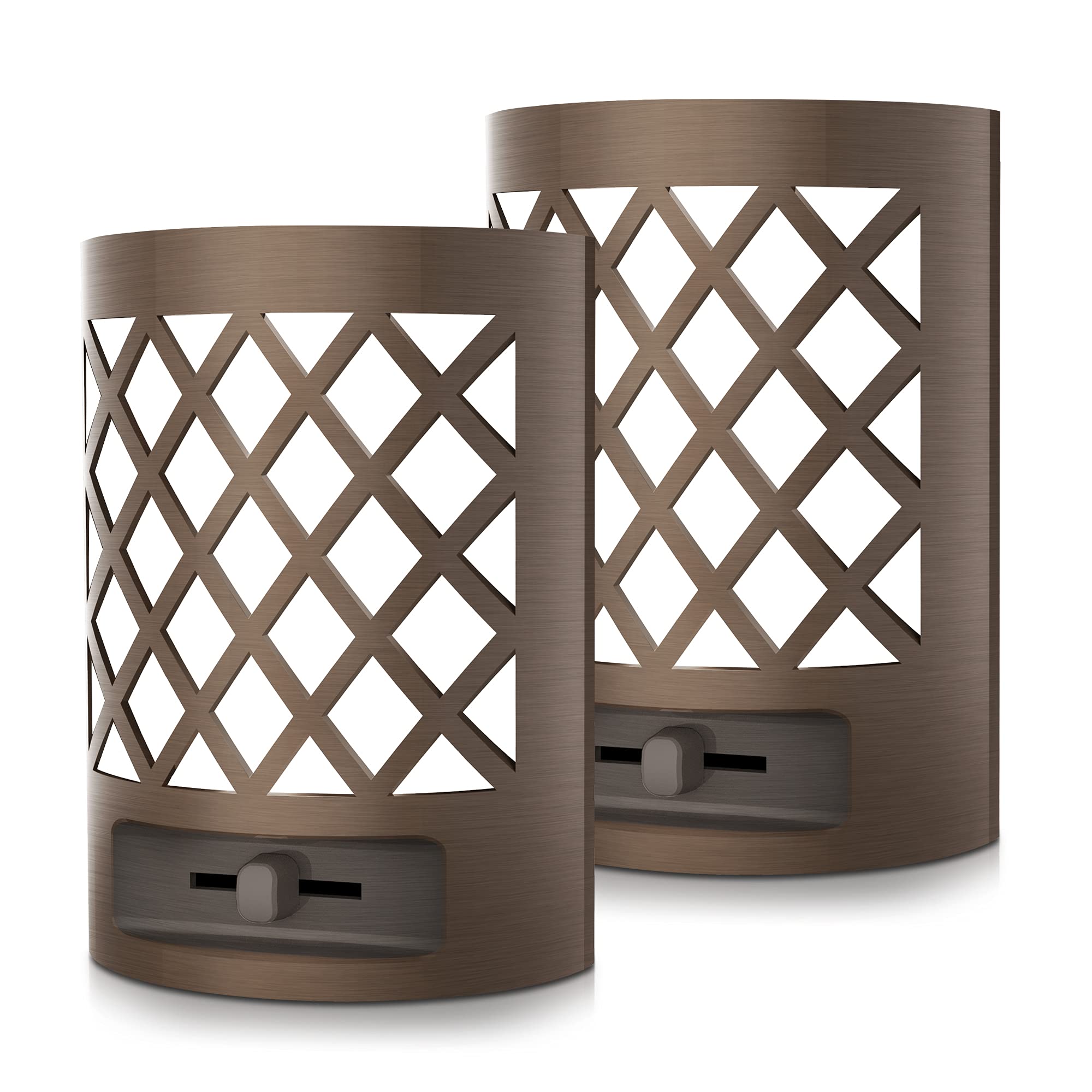 DORESshop LED Plug in Night Light [2 Pack], Night Lights Plug Into Wall, Dusk to Dawn Sensor Night Light, Decorative Night Light