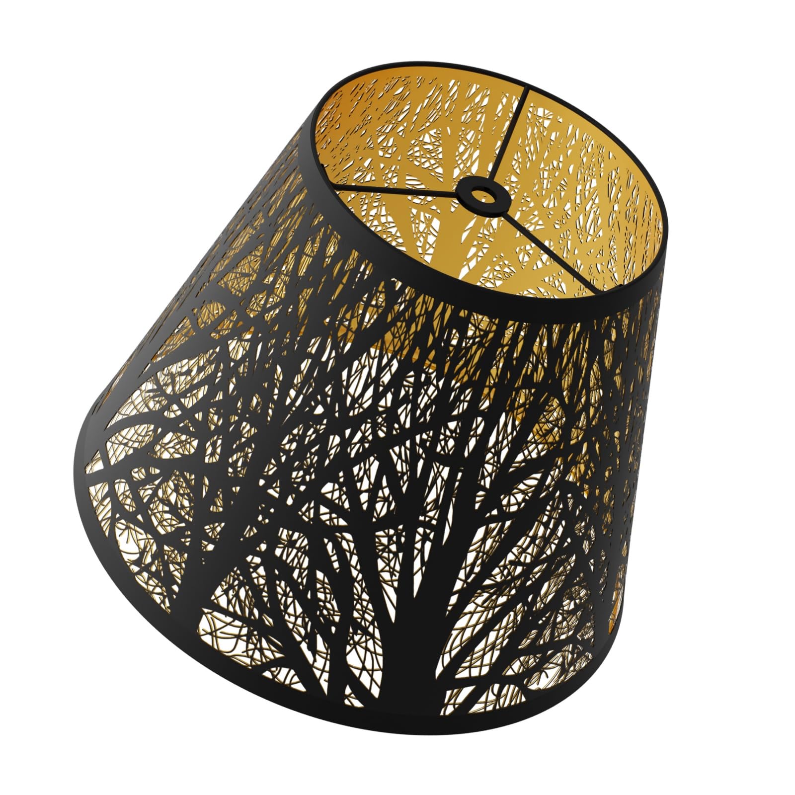 Lampshades for table lamp metal lamp shade small lamp shades lamp shades for floor lamps lamp cover vintage lamp shade 6 Top x 10 Bottom x 7.5 High (Spider) & Bedside Lamp-Black Gold