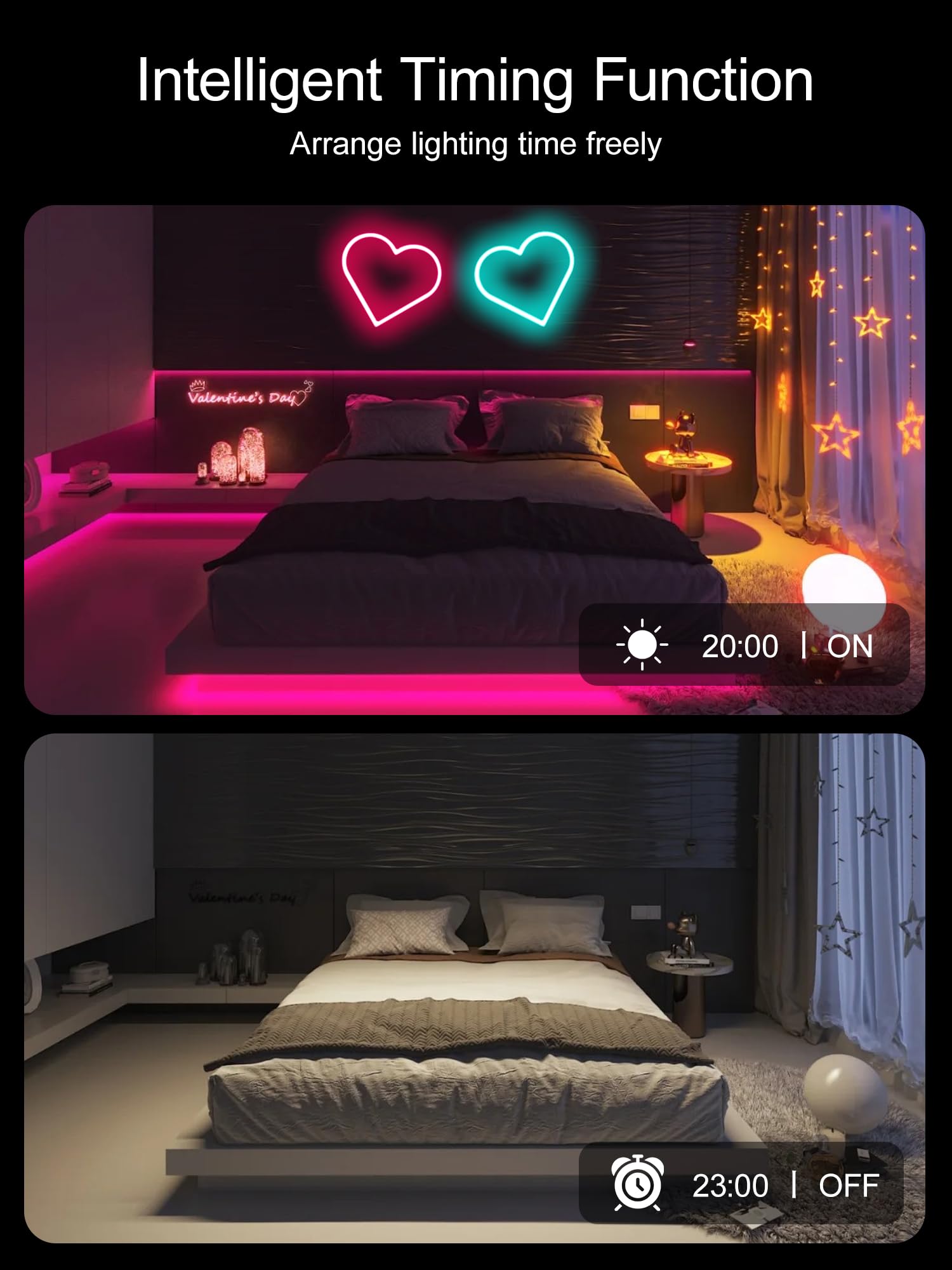 Buiestur 16.4 Ft Neon Rope Lights,Bedroom For Rgb Led Strip Lights,Outdoor Ip65 Waterproof Led Lights, With Remote Control And Application Control, Music Synchronous Color Changing Light, Diy Design