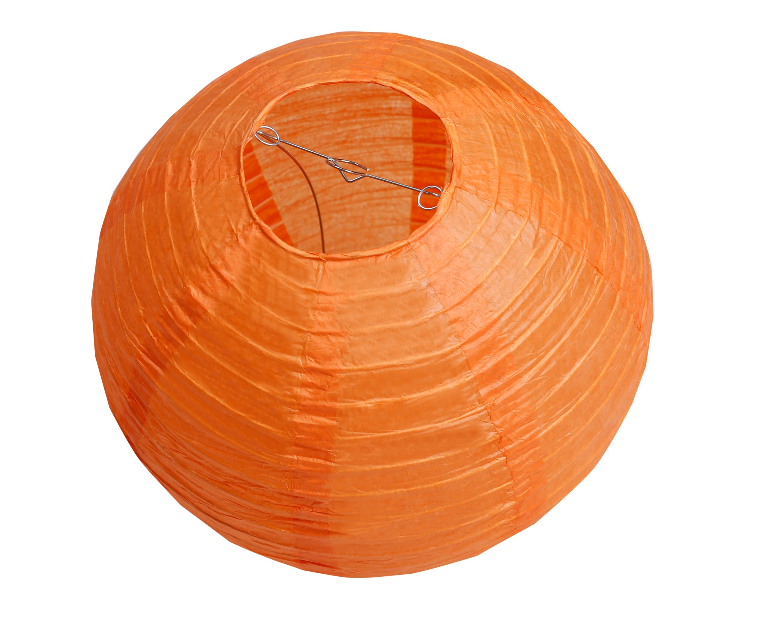 Pack Of 6 Round Paper Lantern Lamp Paper Lanterns Party Decorations (Orange, 4''/10Cm)
