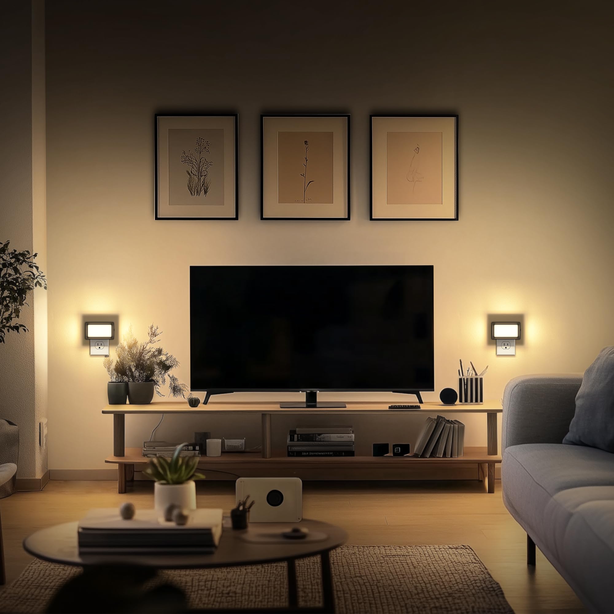 Doresshop Led Night Lights Plug Into Wall, Plug In Bright Nightlight, 0-150Lm,2 Watt Brightness Adjustable Dimmable Night Light,