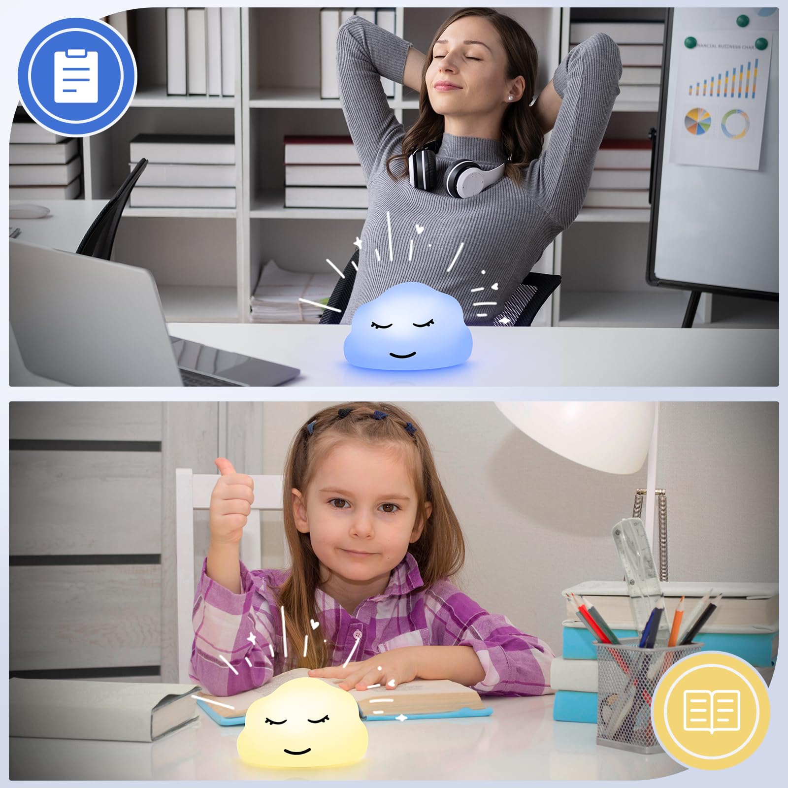 Breathing Lamp Guided Visual Meditation Tool For Mindfulness,Anxiety Relief&Calm Your Mind For Stress&Visual Relaxation And Rest