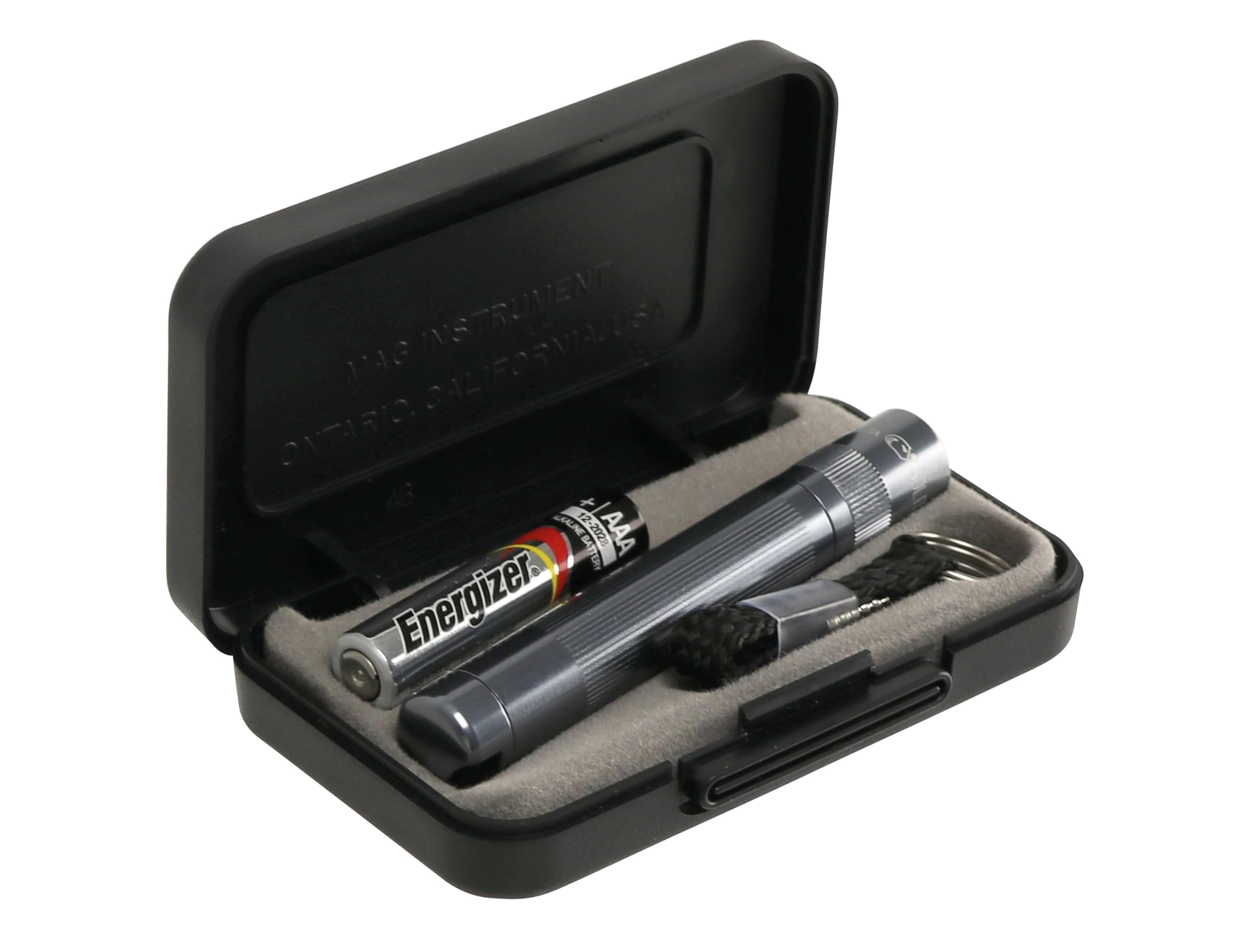 Maglite Solitaire Incandescent 1-Cell Aaa Flashlight In Presentation Box Gray