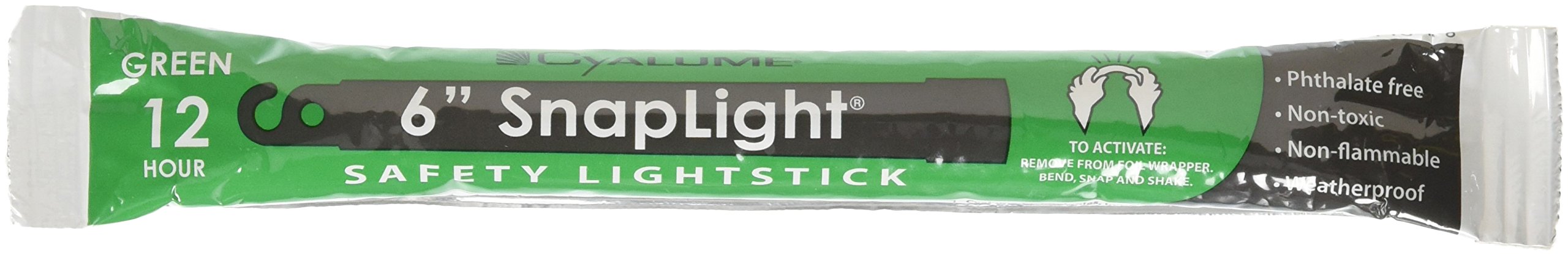 Cyalume Snaplight 6'' Green 12 Hr Bulk