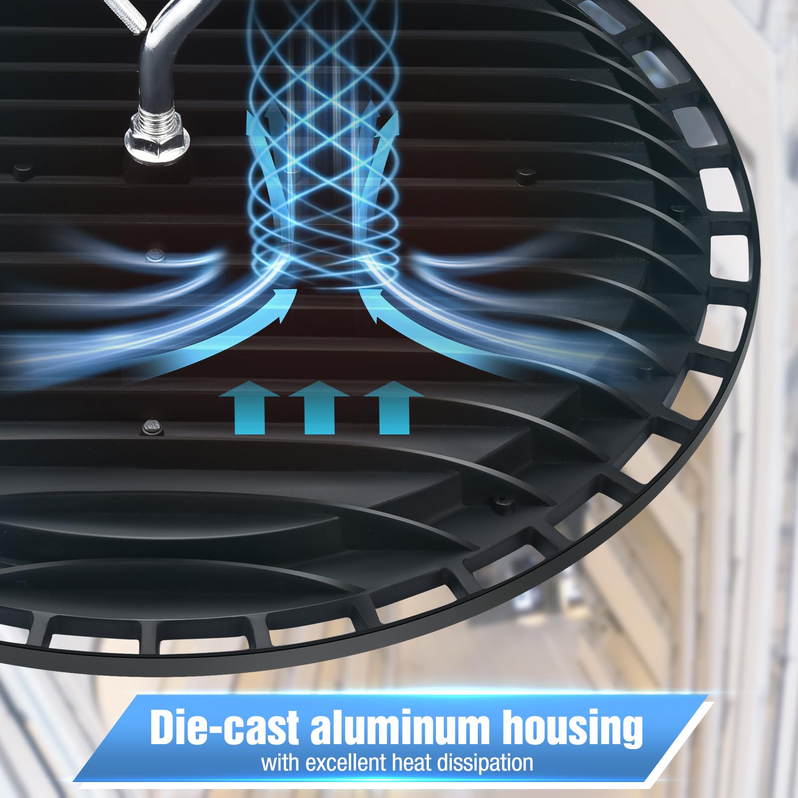 Yanycn 4 Pack 300W Ufo Led High Bay Light Fixture,120Vac,5000K Daylight Commercial Shop Bay Lighting,45000Lm,[1300W Mh/Hps Equiv