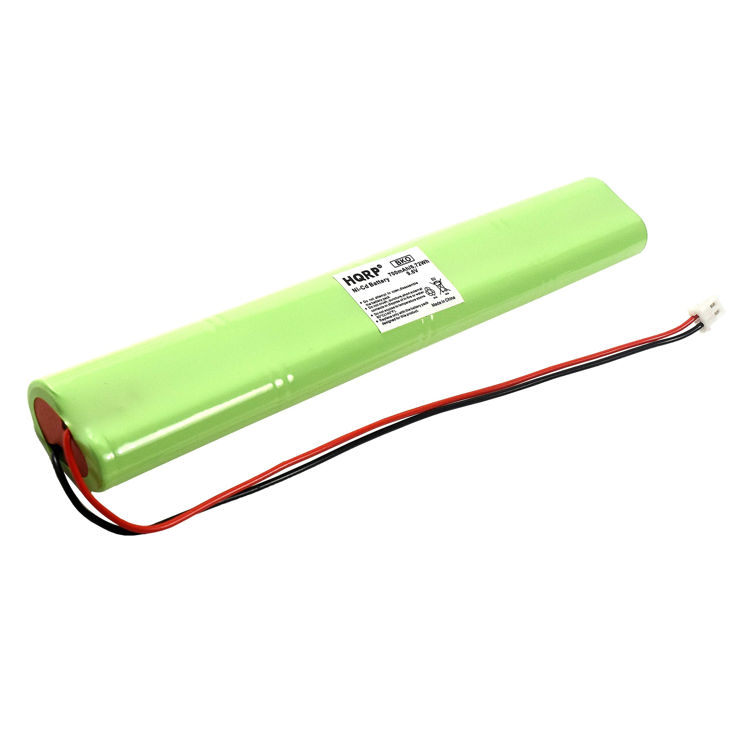 Hqrp Emergency Exit Light Battery Compatible With Unitech Bbat0043A Lithonia Elb-B003 Elb-B004 Bat9.6V700 Aa700Mah Aa900Mah 9.6V 700Mah Ni-Cd Bbatoo43A