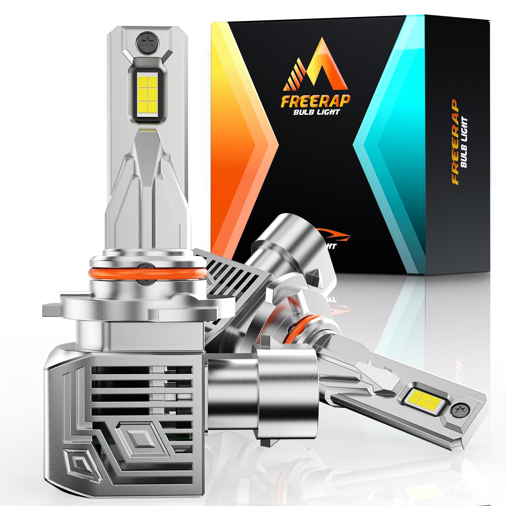 FREERAP 9012 Fog Light Bulb 32000LM 6500K White Plug and Play Pack of 2