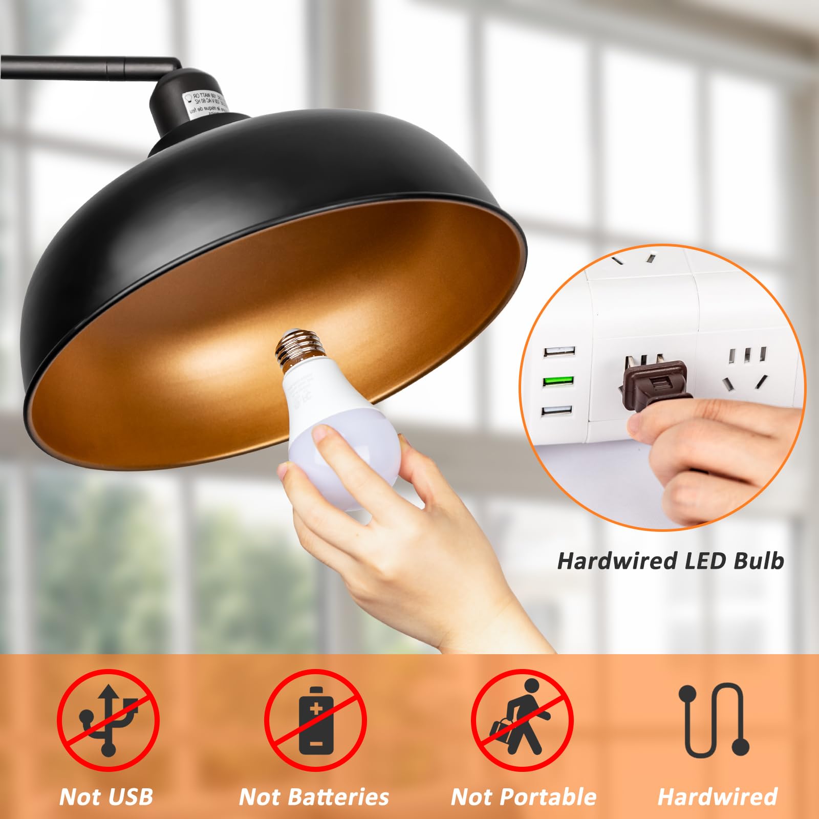 Brilvibera A19 LED Light Bulbs, Dimmable E26 with Remote Control, Warm White 2700K-6000K, 1 Pack, ABS Material