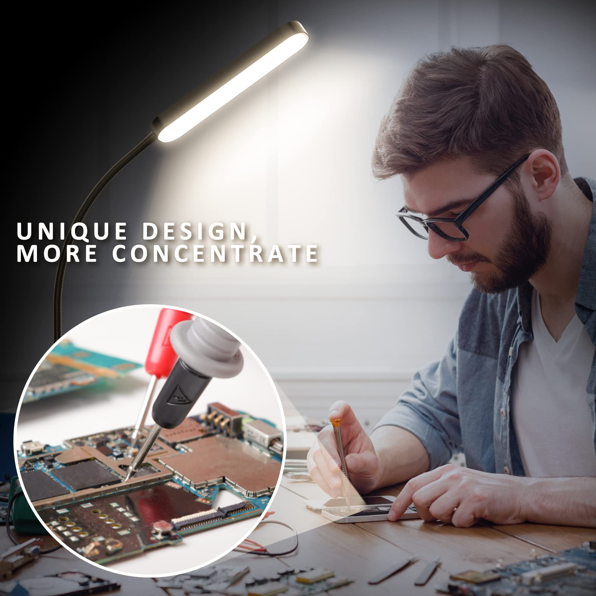 Wio-Mio 15W Led Floor Lamp, Adjustable 3000K-6000K, Remote & Touch Control, Matte Black