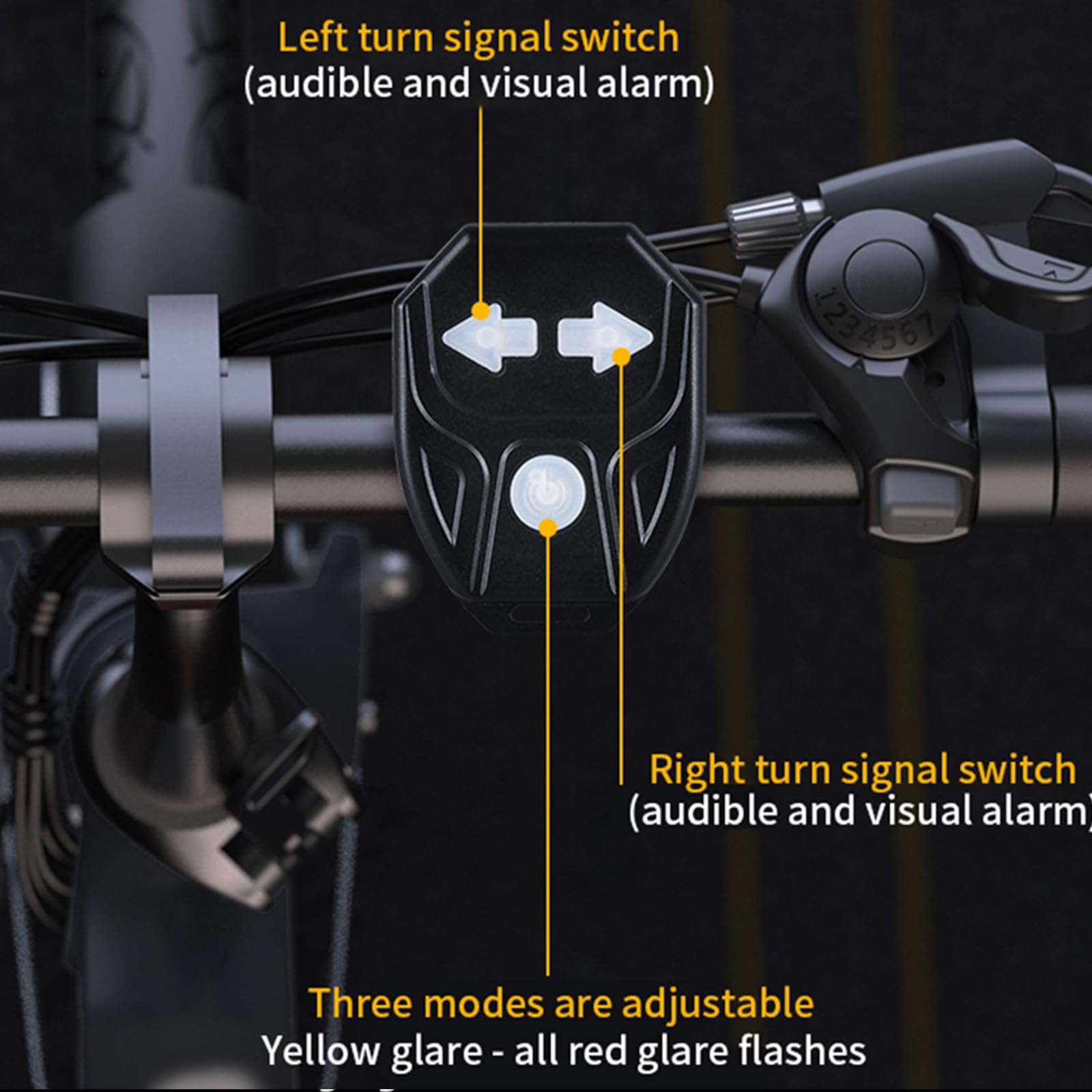 Bike Turn Signals, Bicycle Turn Signals Back with Wireless Remote Control, Rechargeable LED Rear Bike Light, IPX44 Waterproof Bi