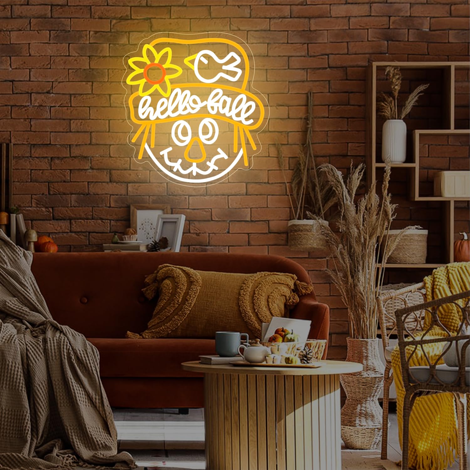 Happy Thanksgiving Neon Sign Fall Neon Sign Dimmable Neon Thanksgiving Sign For Wall Decor Thanksgiving Neon Window Lights For Bedroom Living Room Home Decor Party Gift