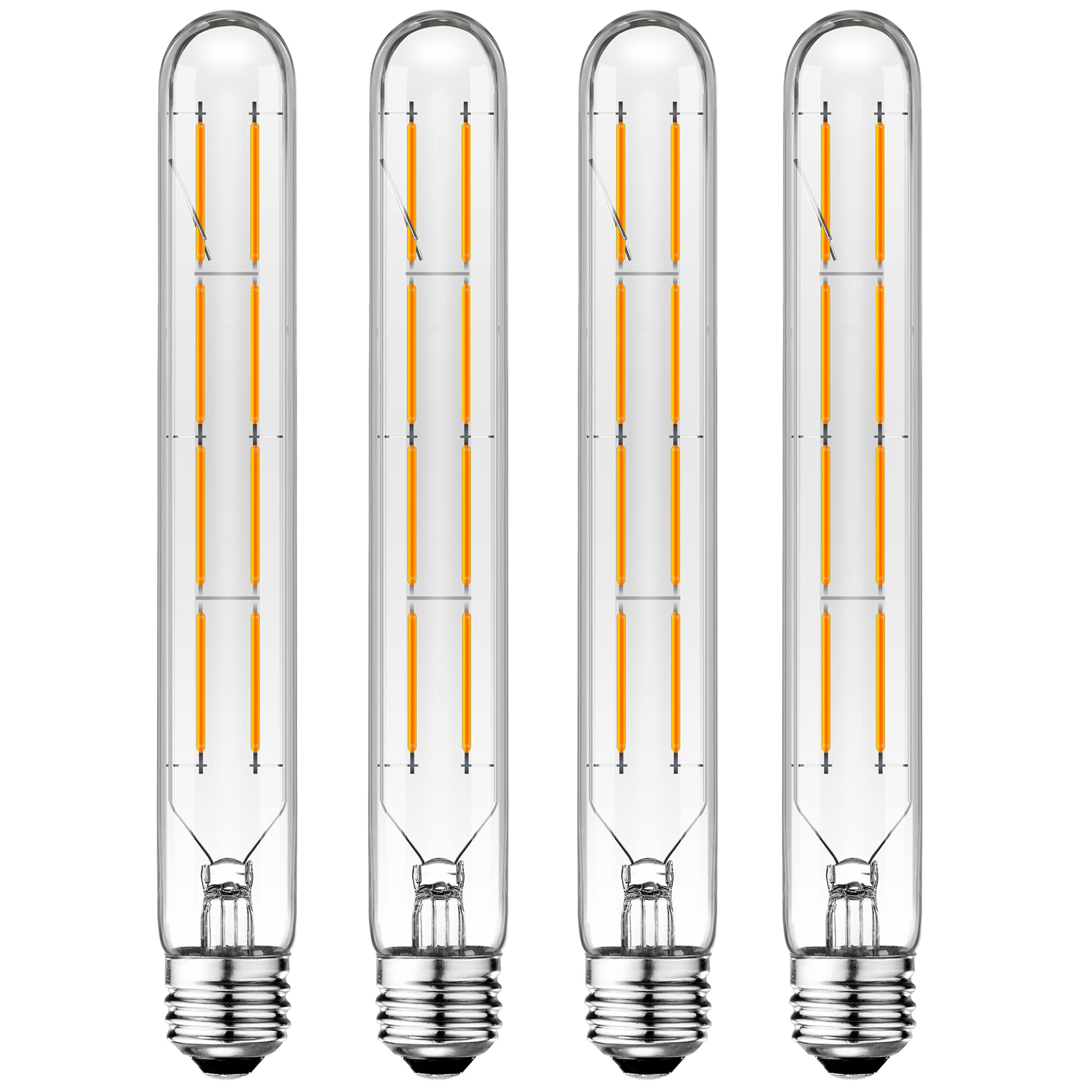 Xininsun T10 Led Bulbs,Long Tubular Led Light Bulbs, E26 Dimmable Tubular Bulb,Equivalent 75 Watt, E26 Edison Style Vintage Led 
