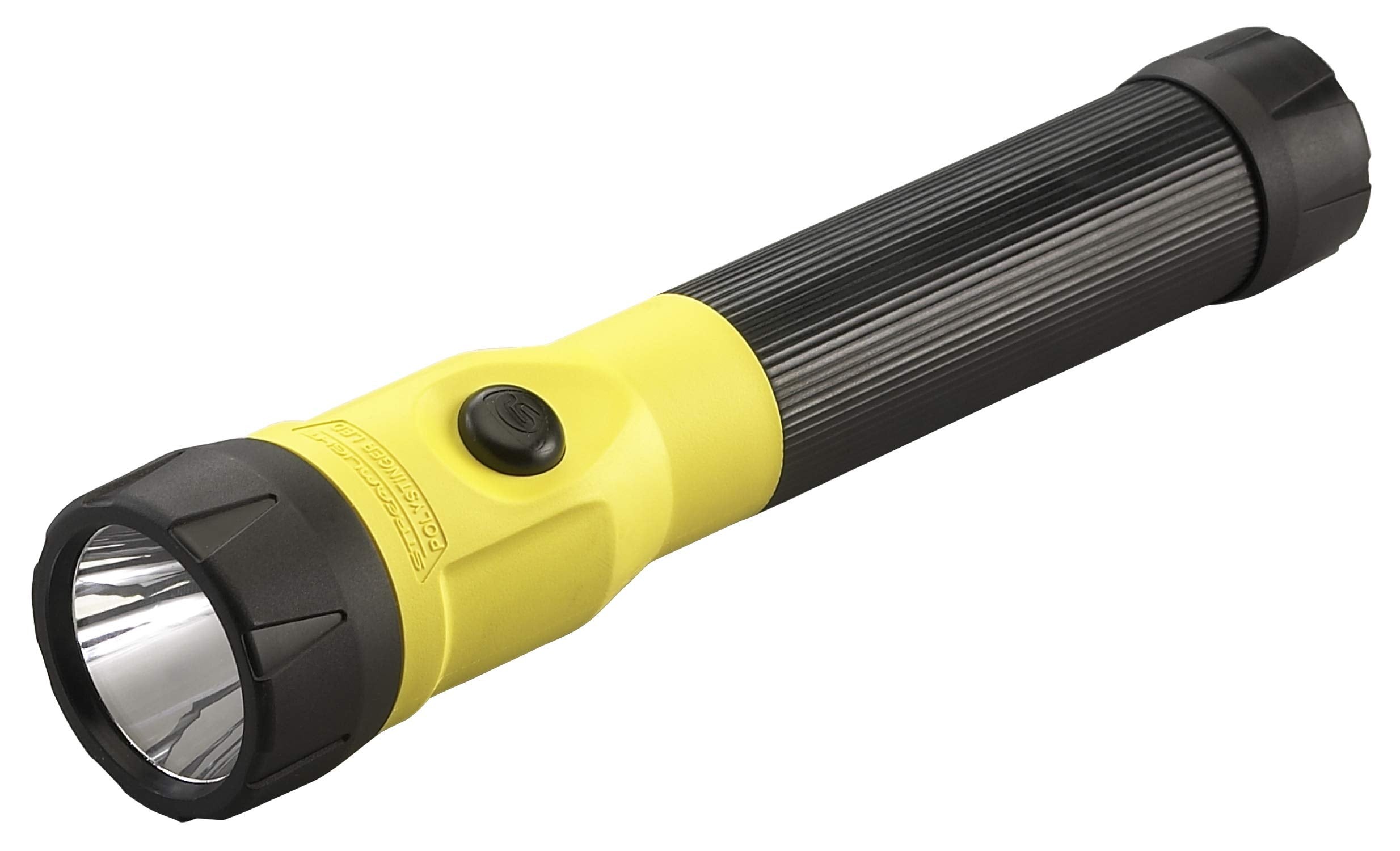 Streamlight 76182 PolyStinger LED 485-Lumen Rechargeable Flashlight with 120-Volt AC/DC Charger and 1 Piggyback Holder, Yellow