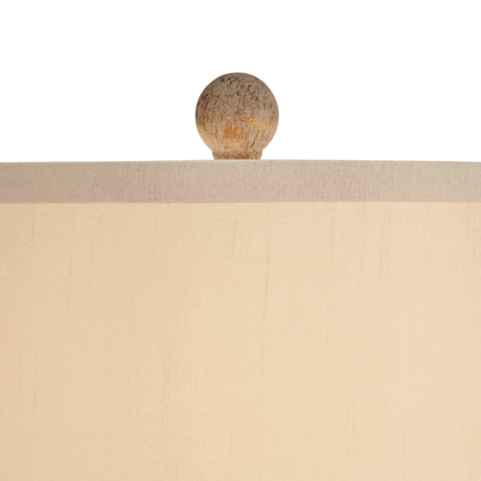 360 Lighting Gisele Table Lamps Set of 2, 24in High, Gold Wash Resin, Tapered Drum Shade, Traditional Cottage Style