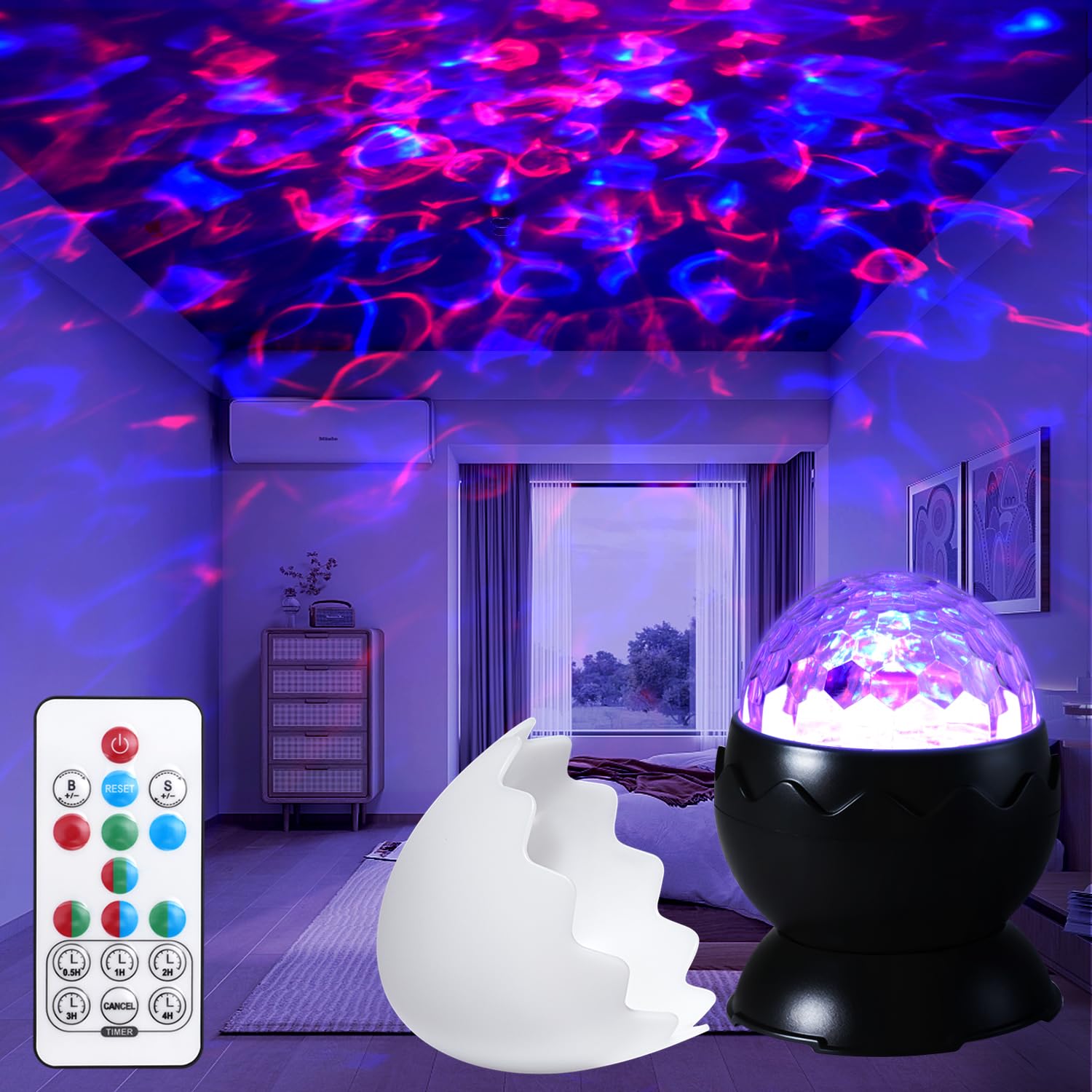 Incamity Galaxy Projector  Light Projector  Night Light Projector with Remote Control  Galaxy Light Projector  for Kids For Mature Userss  Bedroom  Christmas  Birthdays