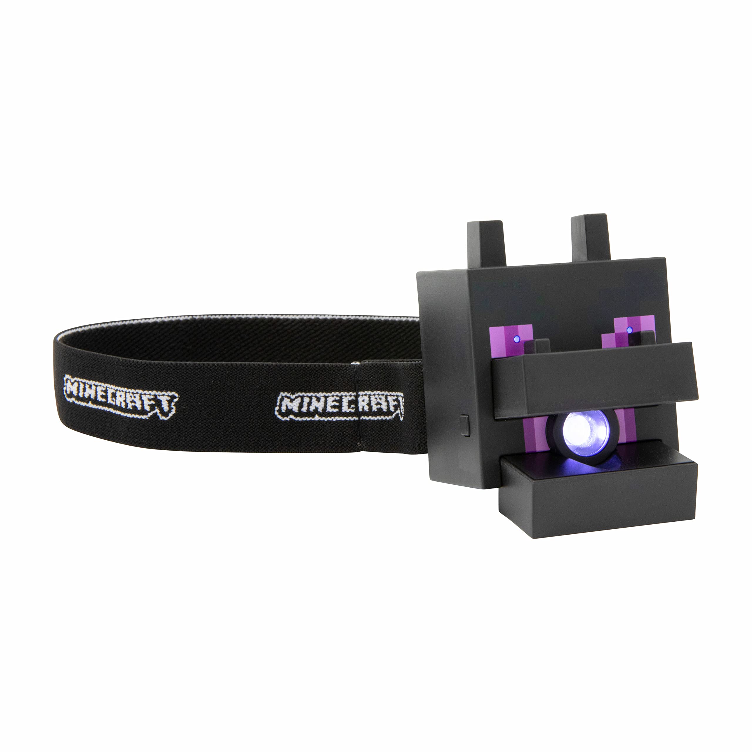 Paladone Minecraft Ender Dragon Head Light with Sounds, Officially Licensed Minecraft Headlamp & Flashlight Merchandise, Toys an