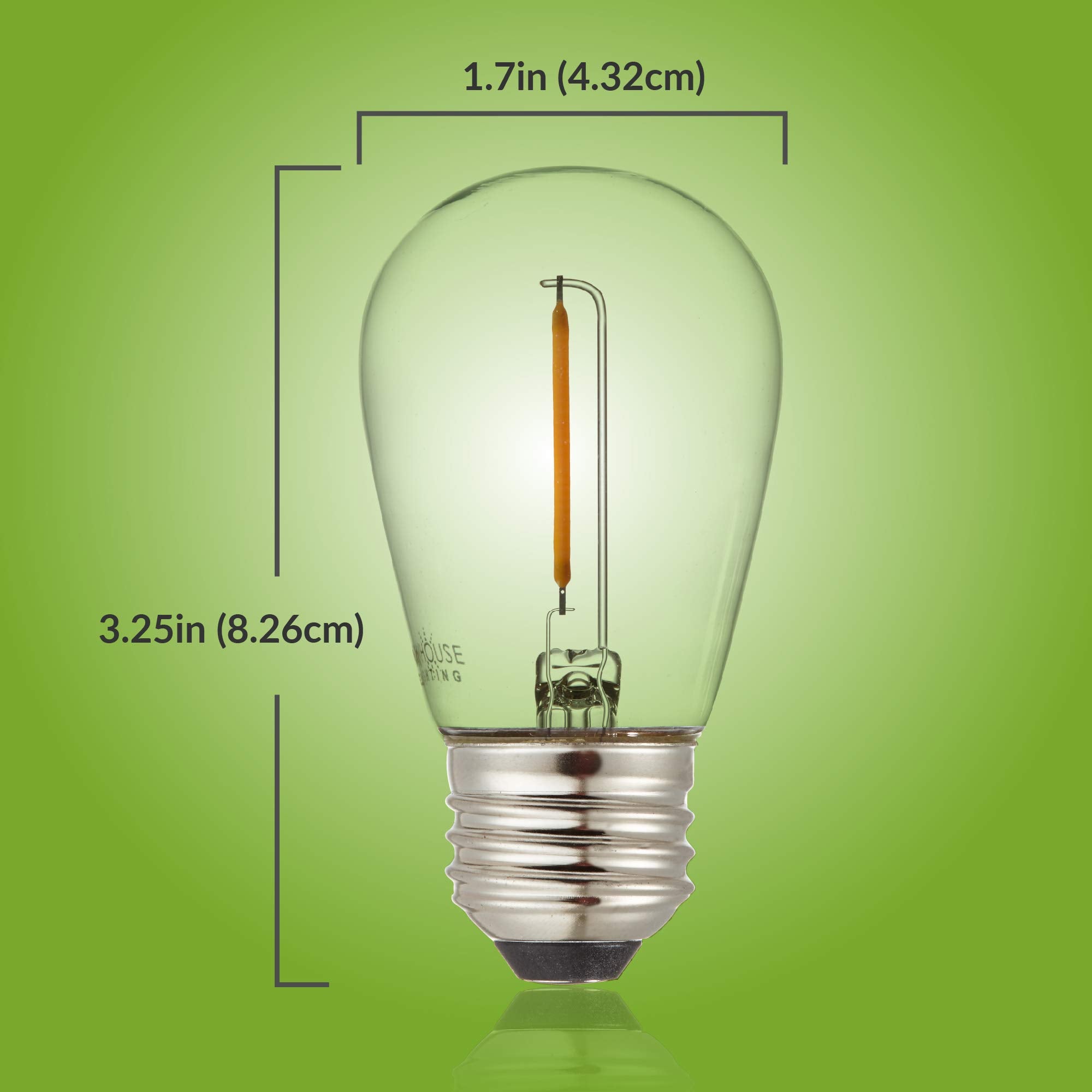 Newhouse Lighting S14 LED Replacement Bulbs, 30-Pack, Shatterproof, Warm White 2700K, E26 Base, Model S14LED30P