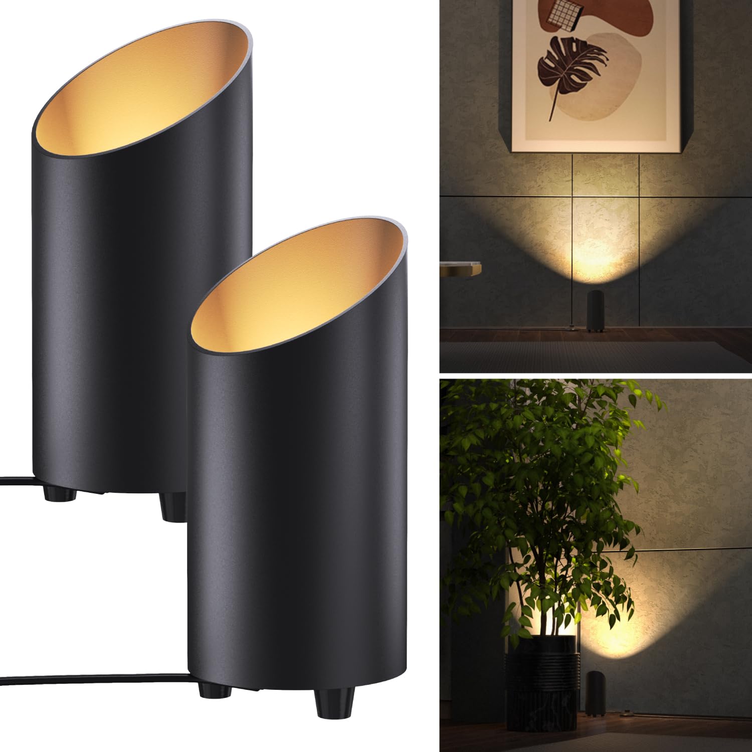 Sunco Uplighting Indoor with Foot Switch, LED Floor Can Light Spotlight, for Indoor Plants 7W, 450 LM, 3000K Warm White, 120V, N