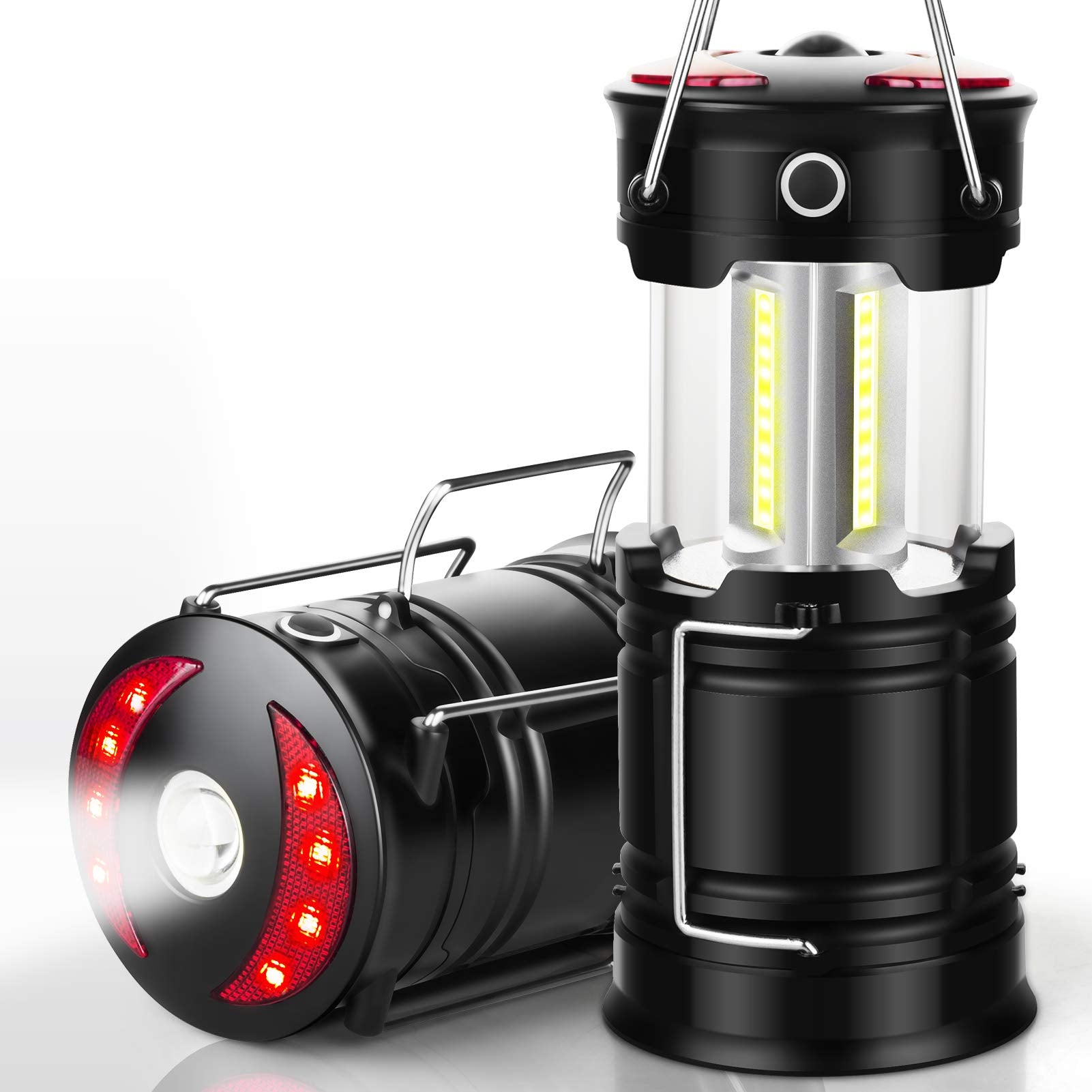 2 Pack Lantern Camping Essentials Lights, Led Flashlight For Power Outages, Tent Lights For Emergency, Survival Gear And Supplie