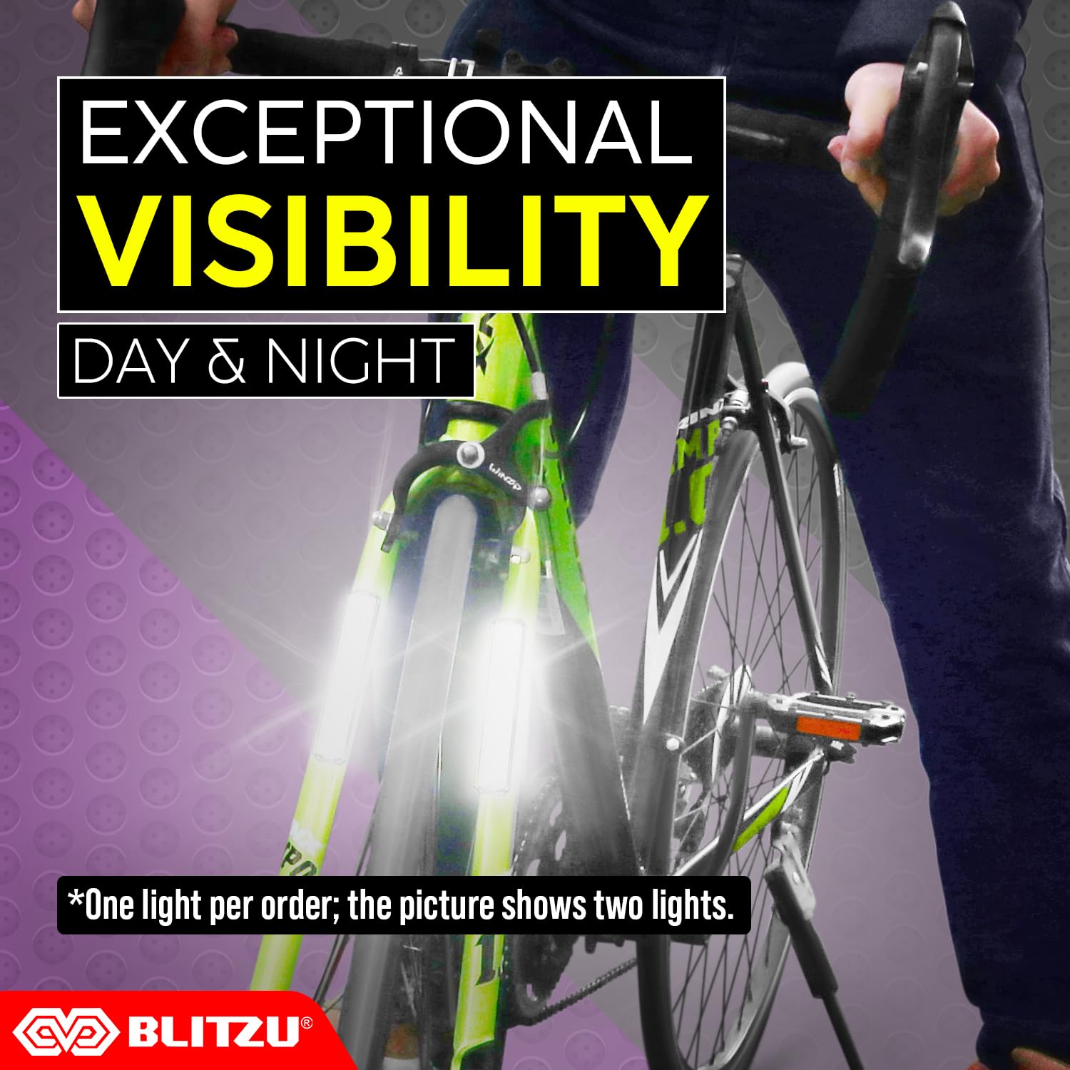 Blitzu 2025 Cyborg 200H Bike Lights Headlight Usb-C Rechargeable Led Bicycle Light For Night Riding, Cycling Safety Reflector Ac
