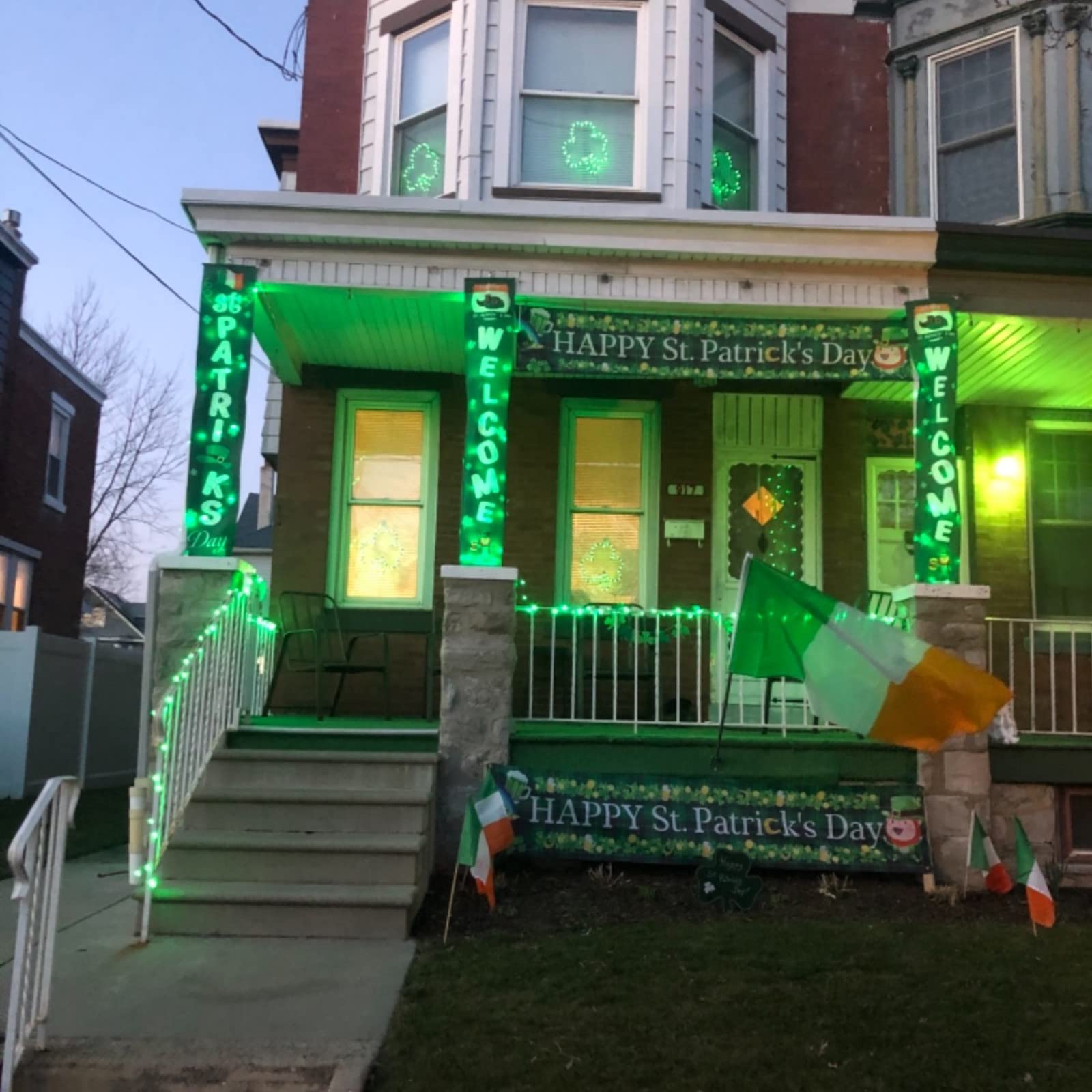 Qitong 400 Led Green Solar Fairy Lights, 144Ft Waterproof Copper Twinkle Lights For Outdoor Decor