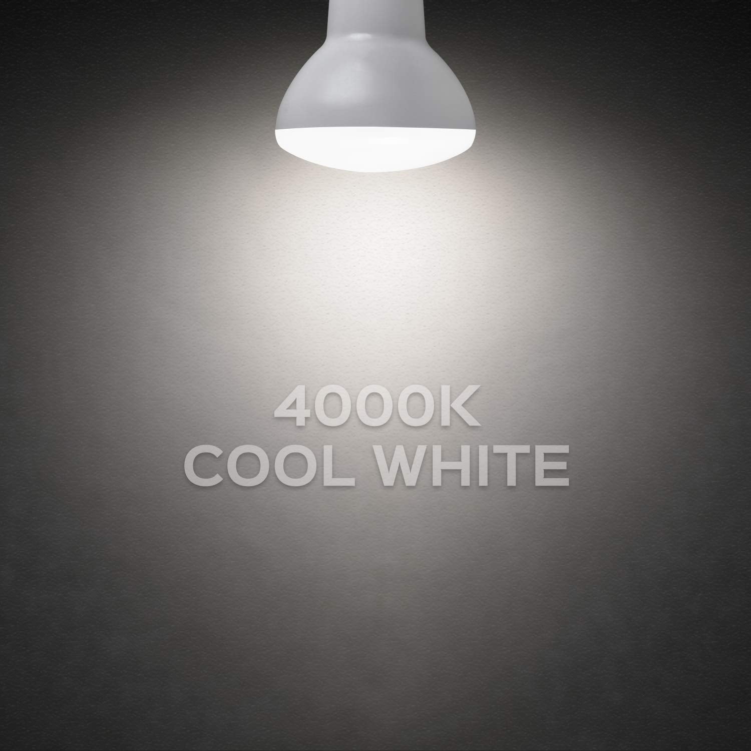 LUXRITE BR20 LED Bulb 45W Equivalent Dimmable 460 Lumens 4000K Cool White 6.5W Energy Star 4 Pack E26 Base