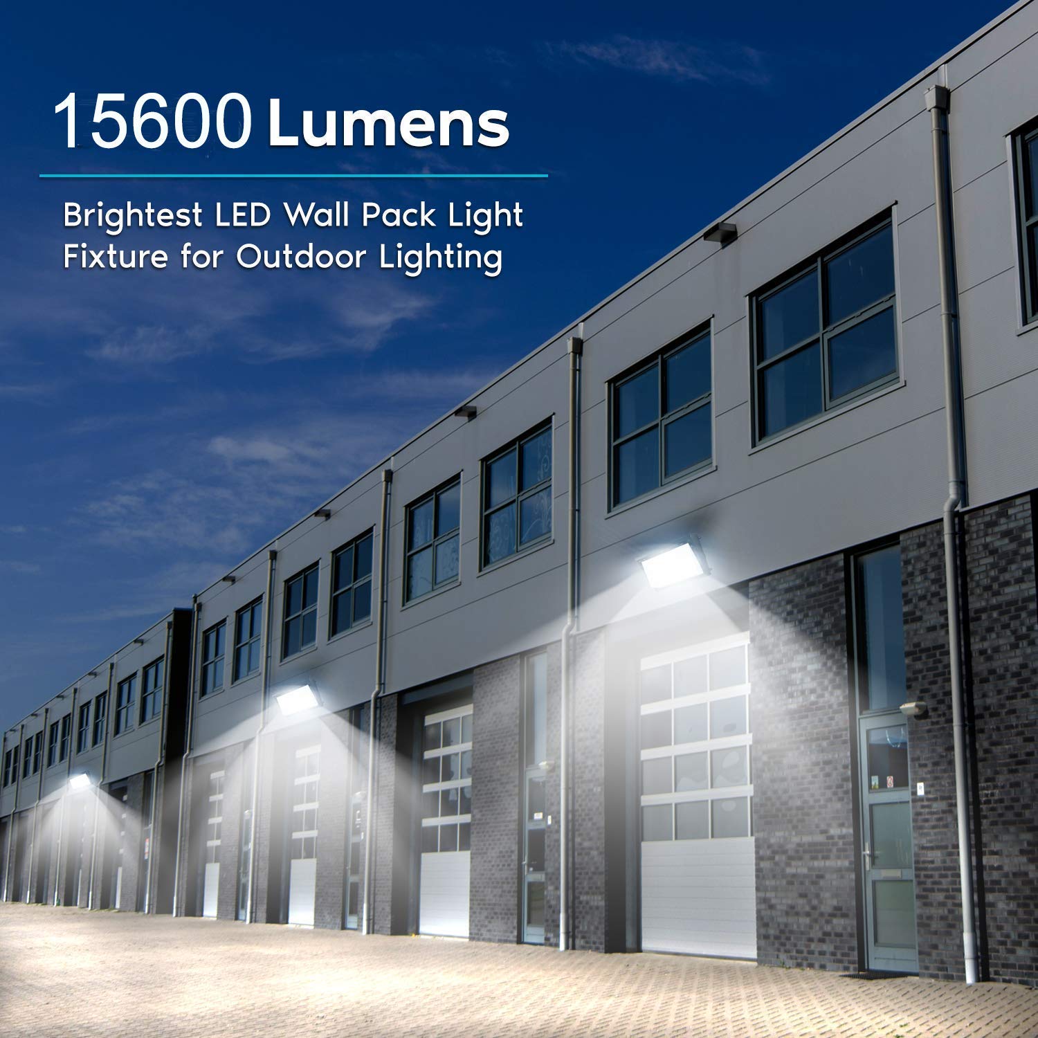 LEDMO LED Wall Pack Lights 120W 15600LM Waterproof Outdoor Security Lighting 4 Pack Brown Model LED899-WD