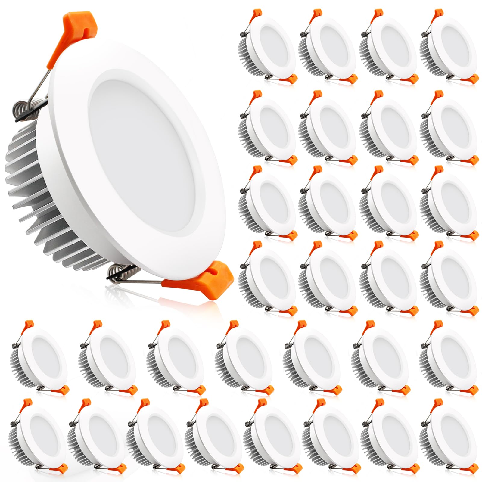 2 Inch Led Downlight  32 Pack Recessed Lighting Dimmable Ceiling Light  3W  4000K Natural White  Cri80 With Led Driver(35W Halogen Equivalent)