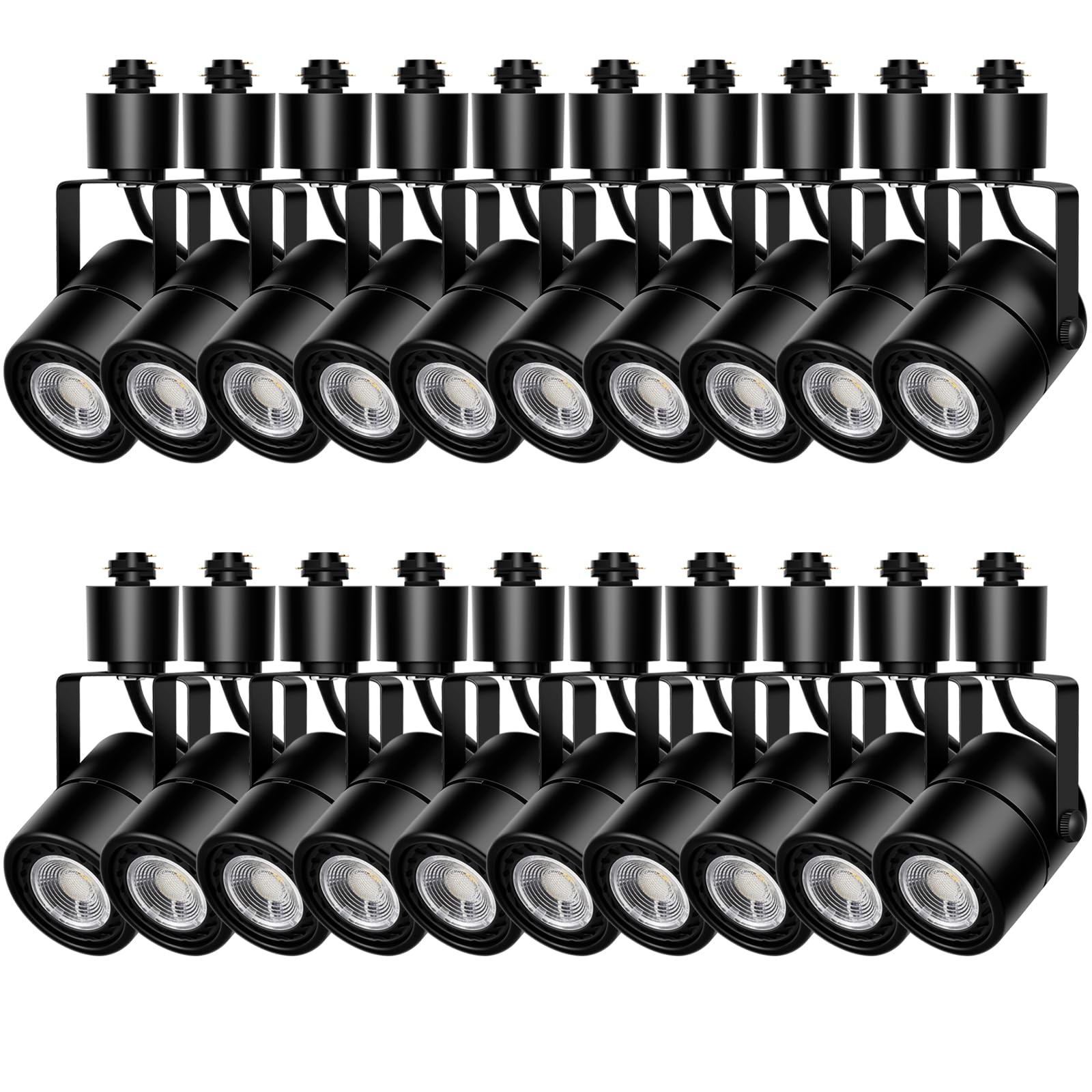 Motrackcao Track Lighting Heads 10W 4000K Cool White Dimmable Bright LED Track Lights Fixtures for Accent Retail Kitchen Artwork