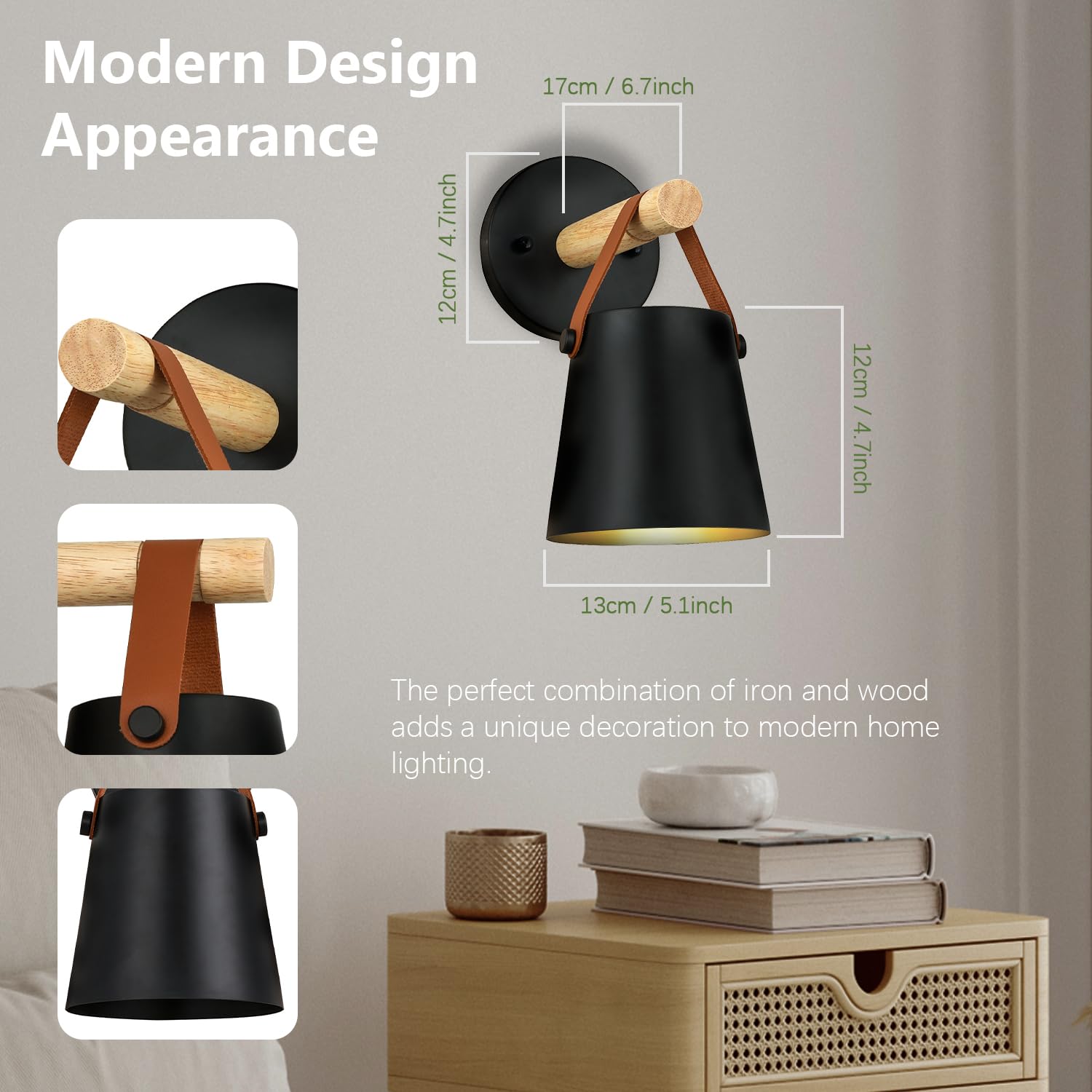 Troconce Battery Operated Wall Sconces Set Of Two  Dimmable Battery Powered Wall Sconces Lamp  Black Cordless Wall Sconce With Remote Control  Indoor Wireless Wall Mounted Lamp For Bedroom Living Room