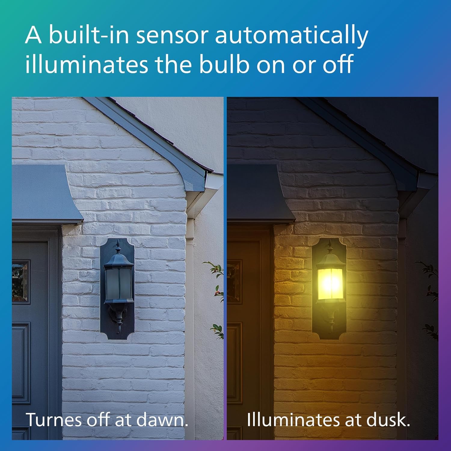 Philips Led St19 Dusk To Dawn Led Light Bulbs - Flicker Free 60W Light Bulbs With Eyecomfort Technology - Soft White Lightbulb -
