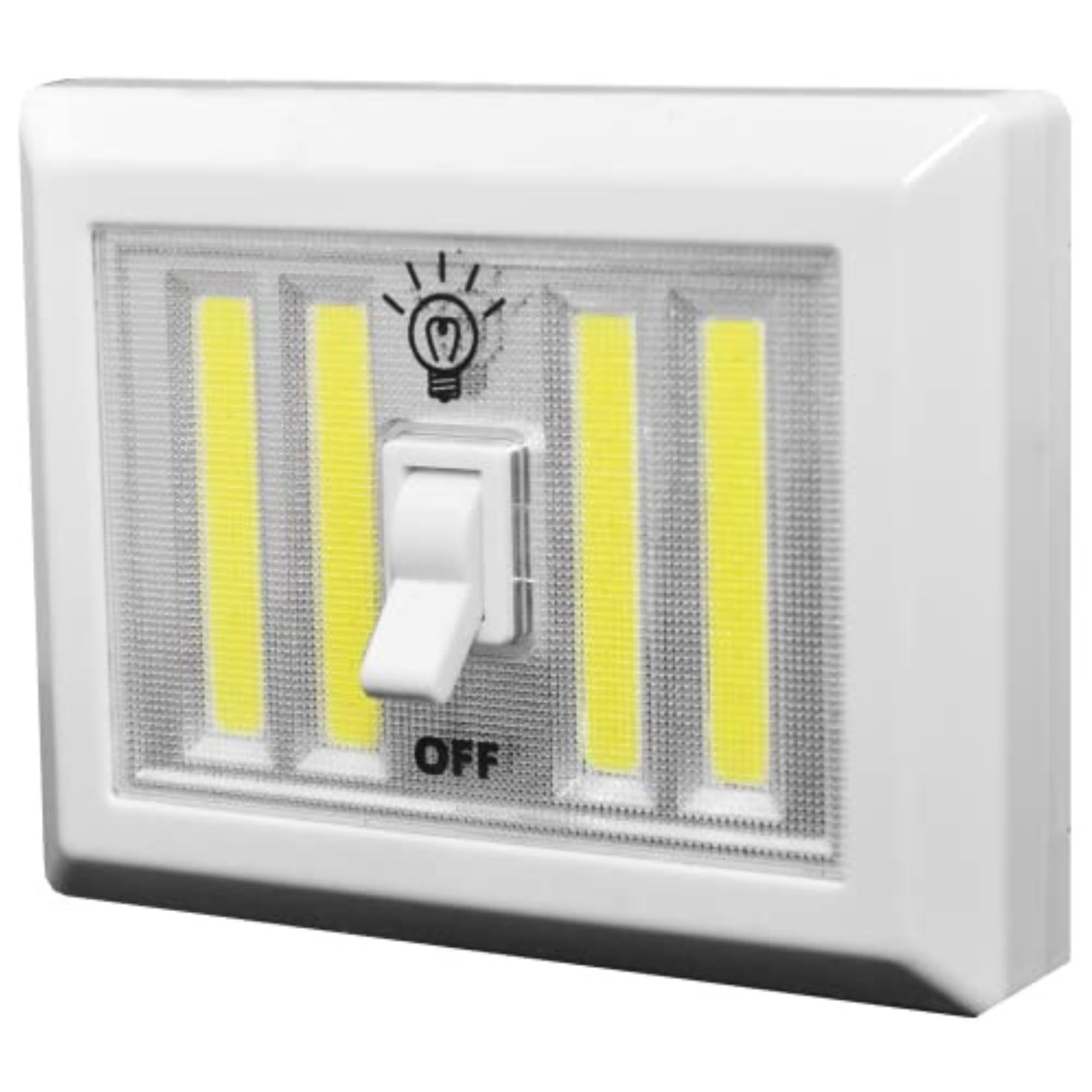 JOEY'Z LiteSaver XL Magnetic LED Light Switch - 400 Lumen Portable Night Light, White, Plastic for Closet & Emergency Use