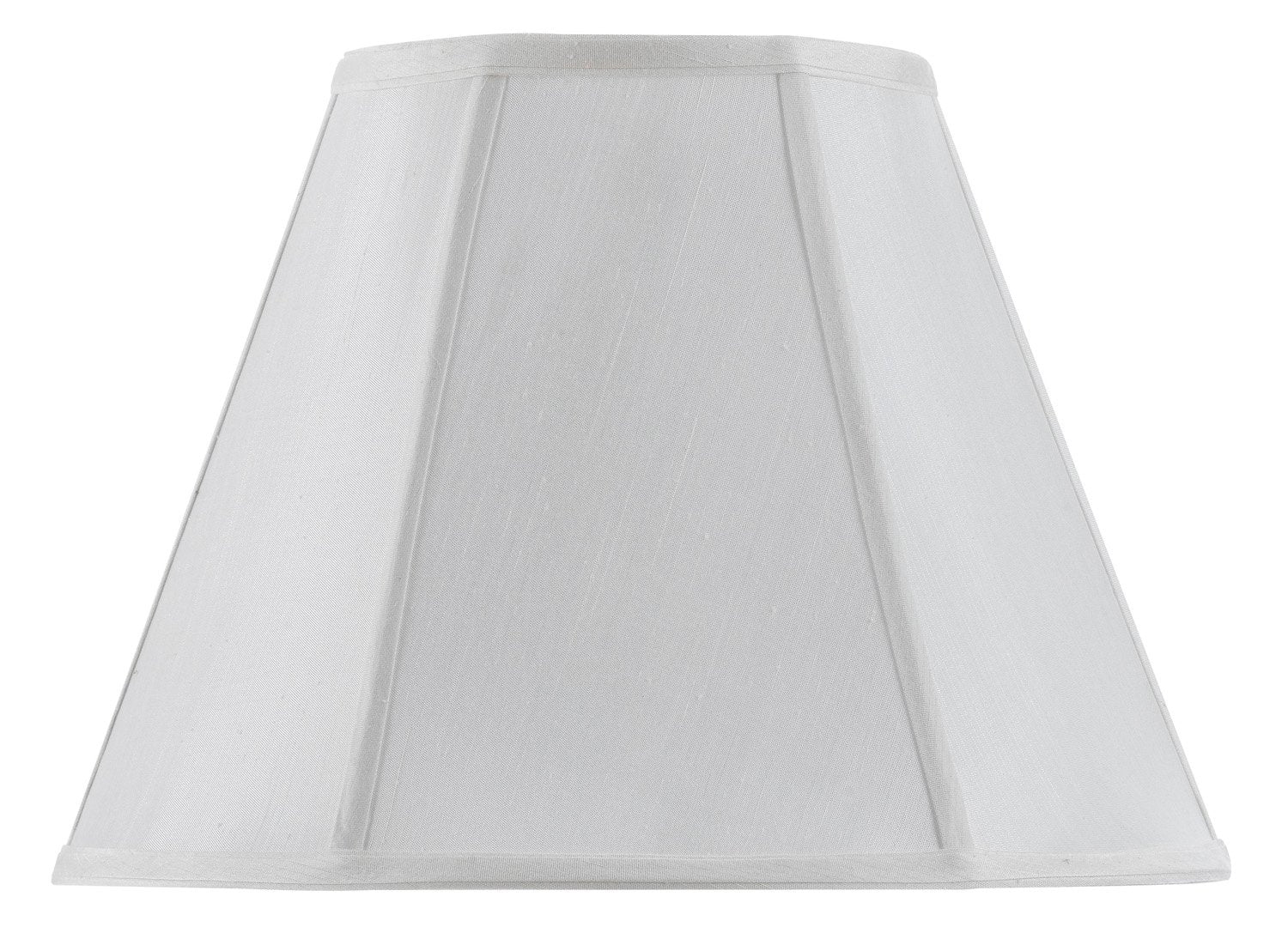 Cal Lighting Vertical Piped Basic Empire Shade, 16-Inch, Metal, White, Model CALSH-8106/16-WH