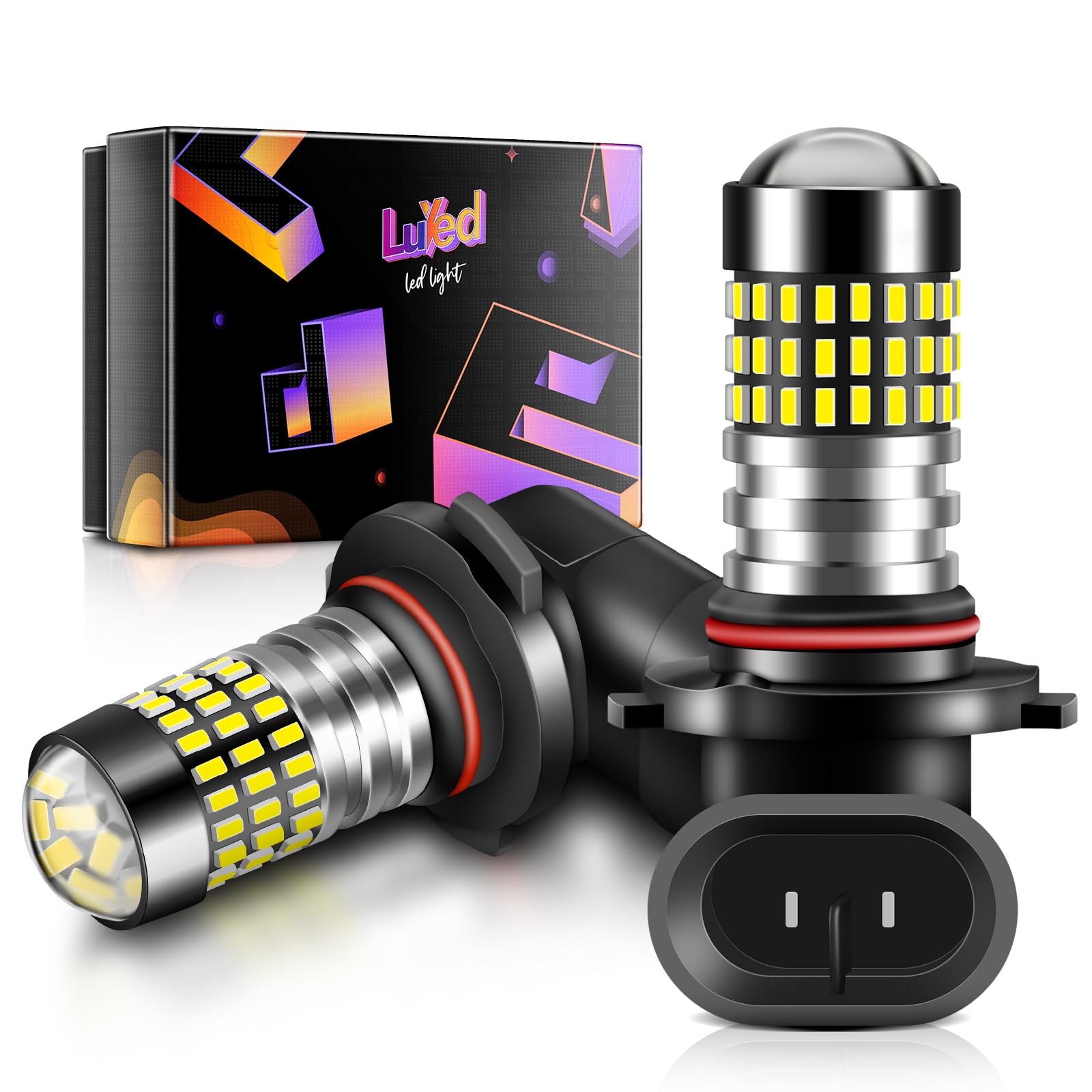 LUYED H10 9145 9140 LED Bulb Fog Light 1800 Lumens Super Bright Xenon White 3014 78-EX Chipsets 9040 9045 Led Bulbs Used for Fog
