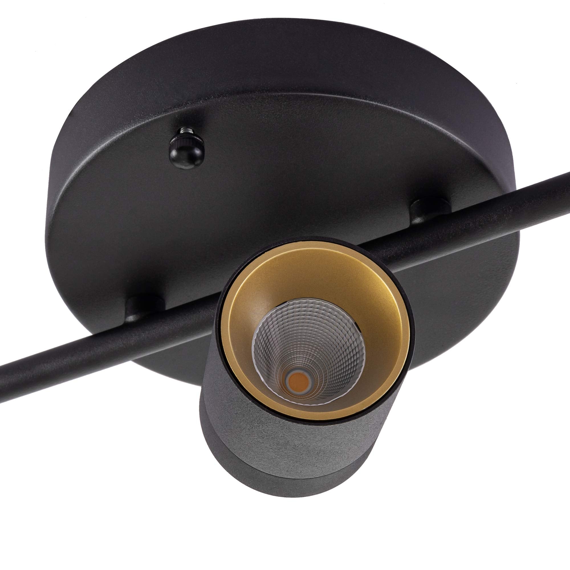 VidaLite LED Track Light - 3-Light Adjustable Heads, 3000K, 1470 Lumens, 2 ft. Black Track Lighting Kit