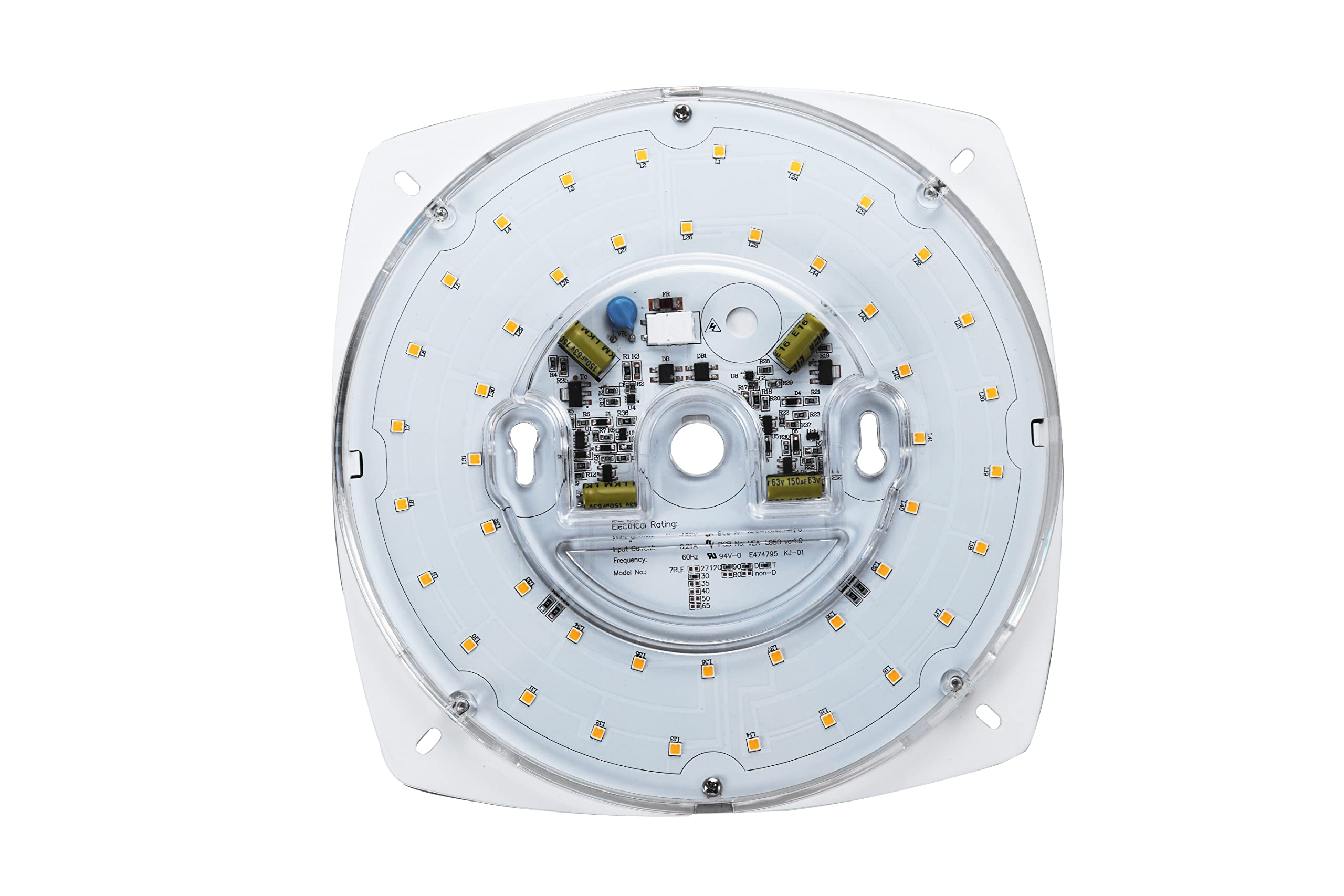 Legental LED Light Engine Retrofit Kit, 28W, 5000K, 7in PCB Size, Dimmable, Alloy Steel