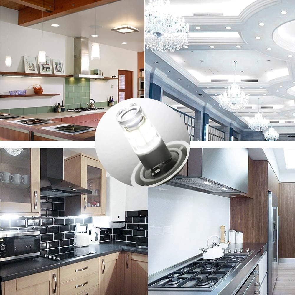Ssxbf G8 Led Bulb, 20-25W Halogen Equivalent 3W T4 Bulb, Daylight White 6000K, 120V Puck Light Bulbs For Under Cabinet Light, Un
