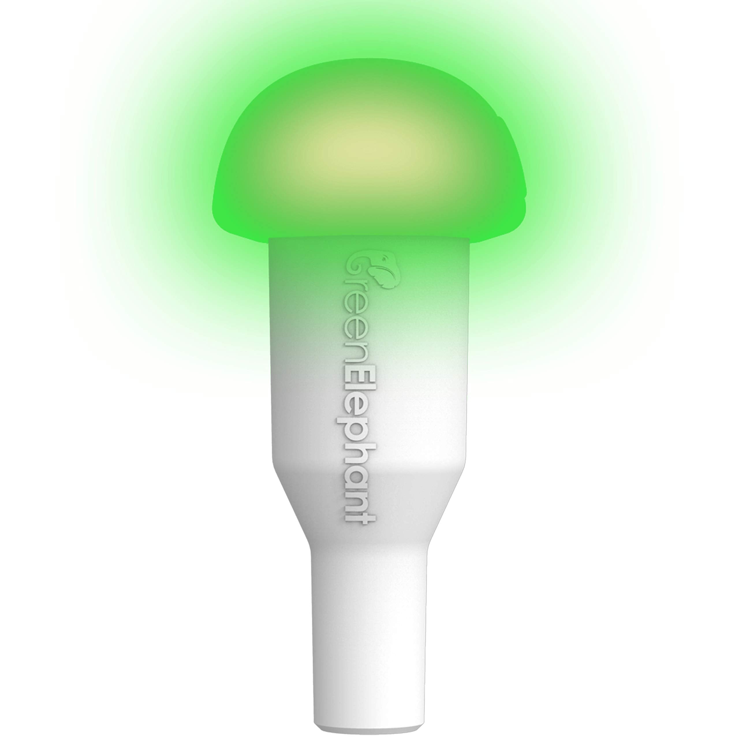 GREEN ELEPHANT Tarp Pole Light - USB Rechargeable LED for Camping, Hiking, Fishing - Green, Silicone Material
