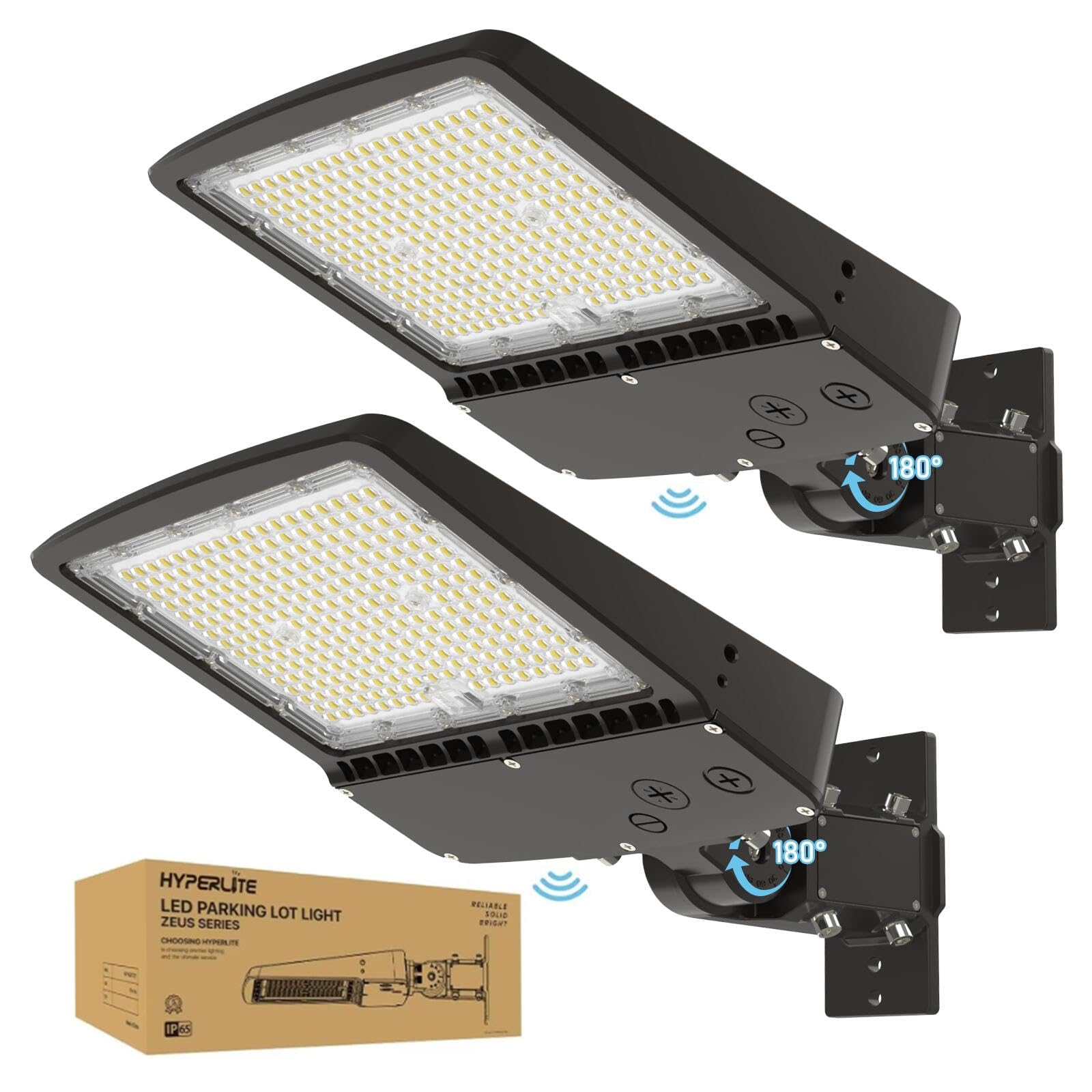 HYPERLITE LED Parking Lot Light - 200W 30000LM 5000K Led Parking Lot Lights Outdoor Dusk to Dawn - Wall Mounted Commercial Led F