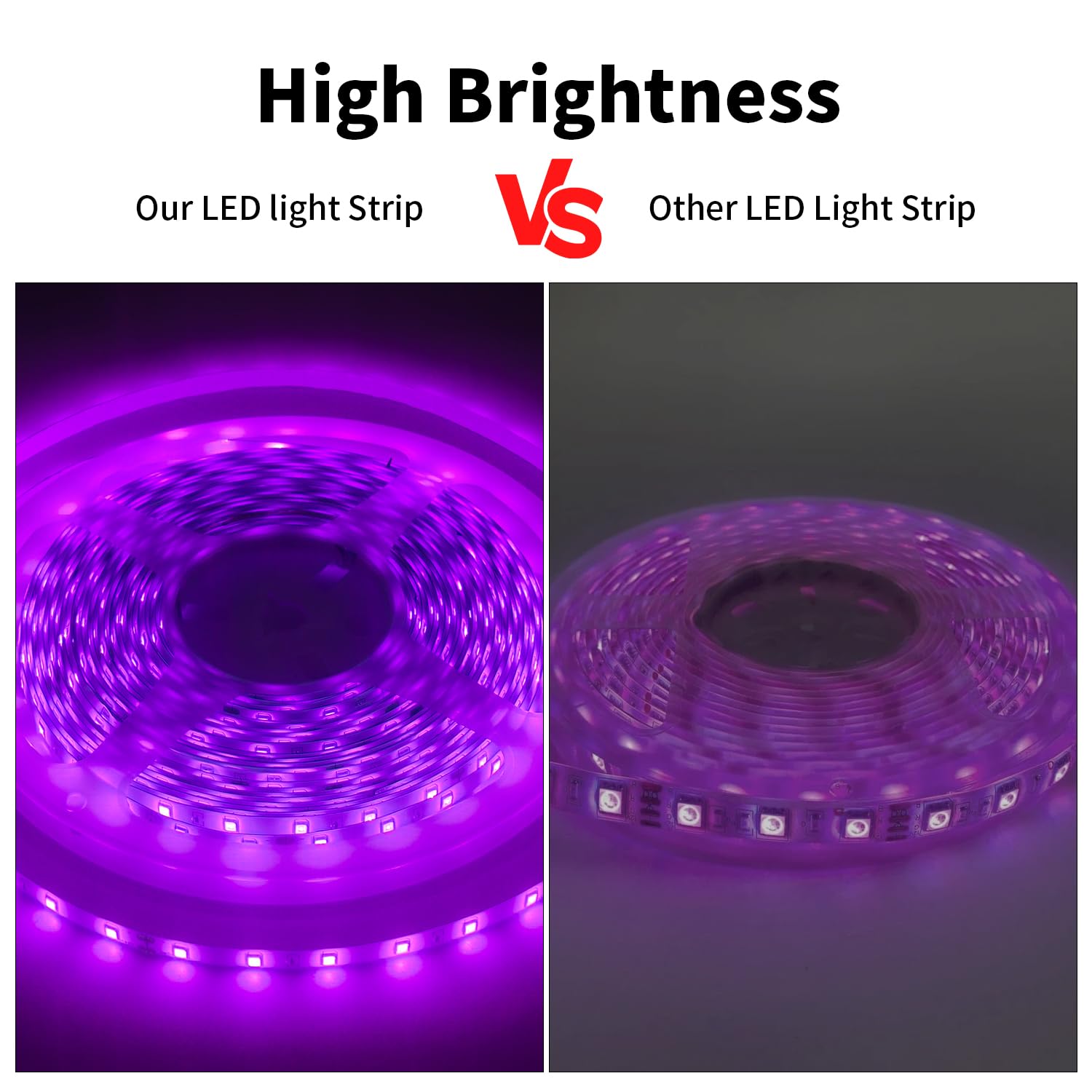 Inextstation 32.8Ft/10M Violet Blue Led Strip Light, 24V 2835 Smd 600 Leds Flexible Cuttable Waterproof Led Tape Light For Bedro