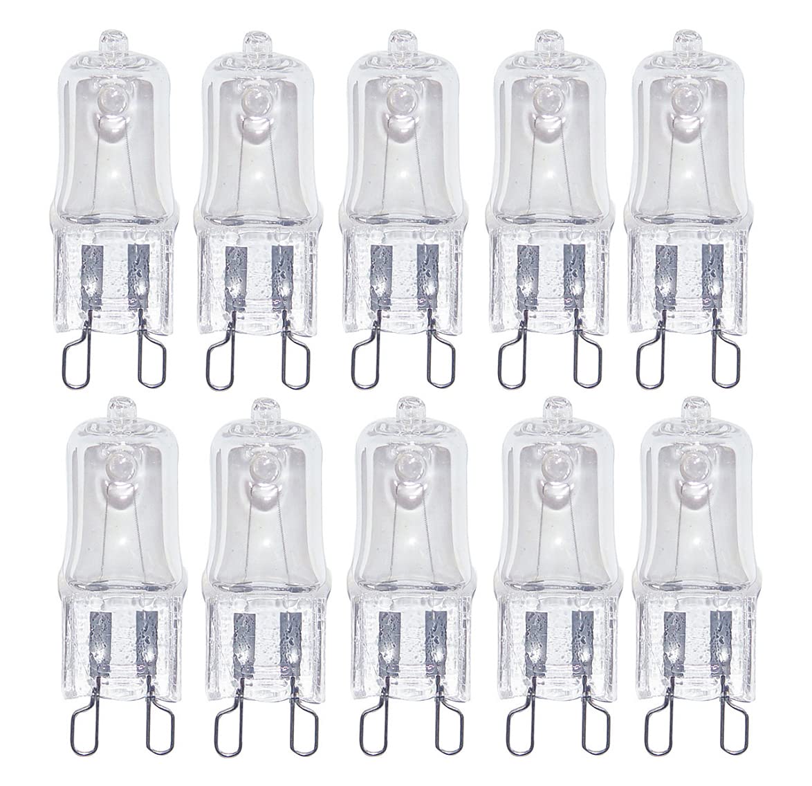 Shuohui G9 230 V 20 W Halogen Bulb Halogen Light Bulb Halopin Clear Replacement For Beam Angle Warm White 2700 K Pack Of 10
