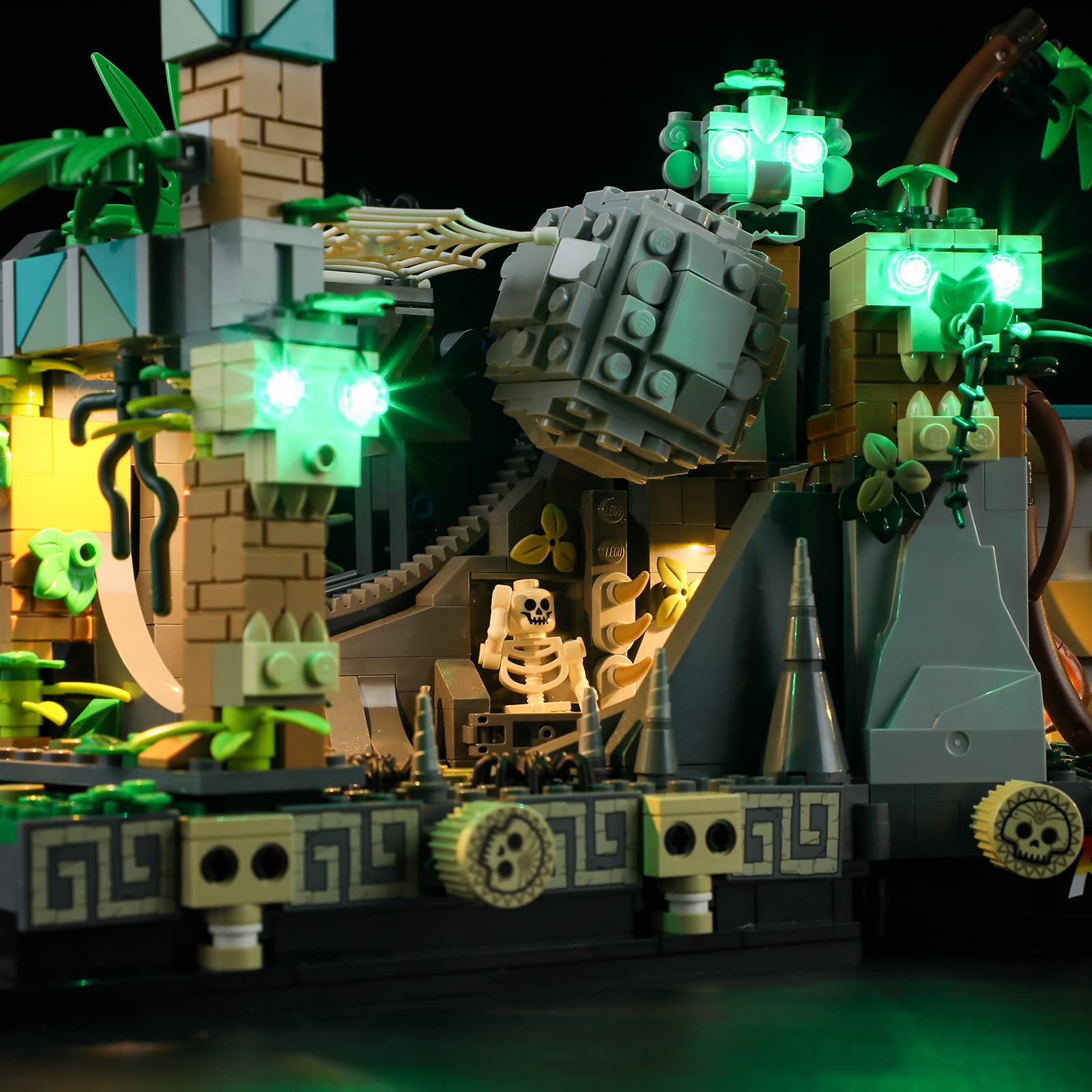 LIGHTAILING LED Lighting Kit for 77015 Temple of The Golden Idol - Compatible with Building Blocks Model - Golden Color