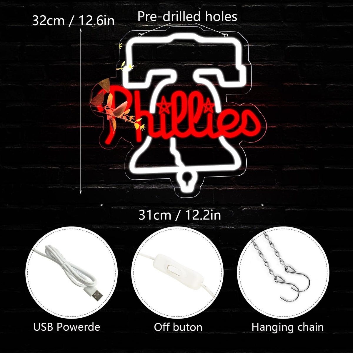 Pugna Baseball Merch Neon Signs for Wall Decor Sports Neon Lights for ...