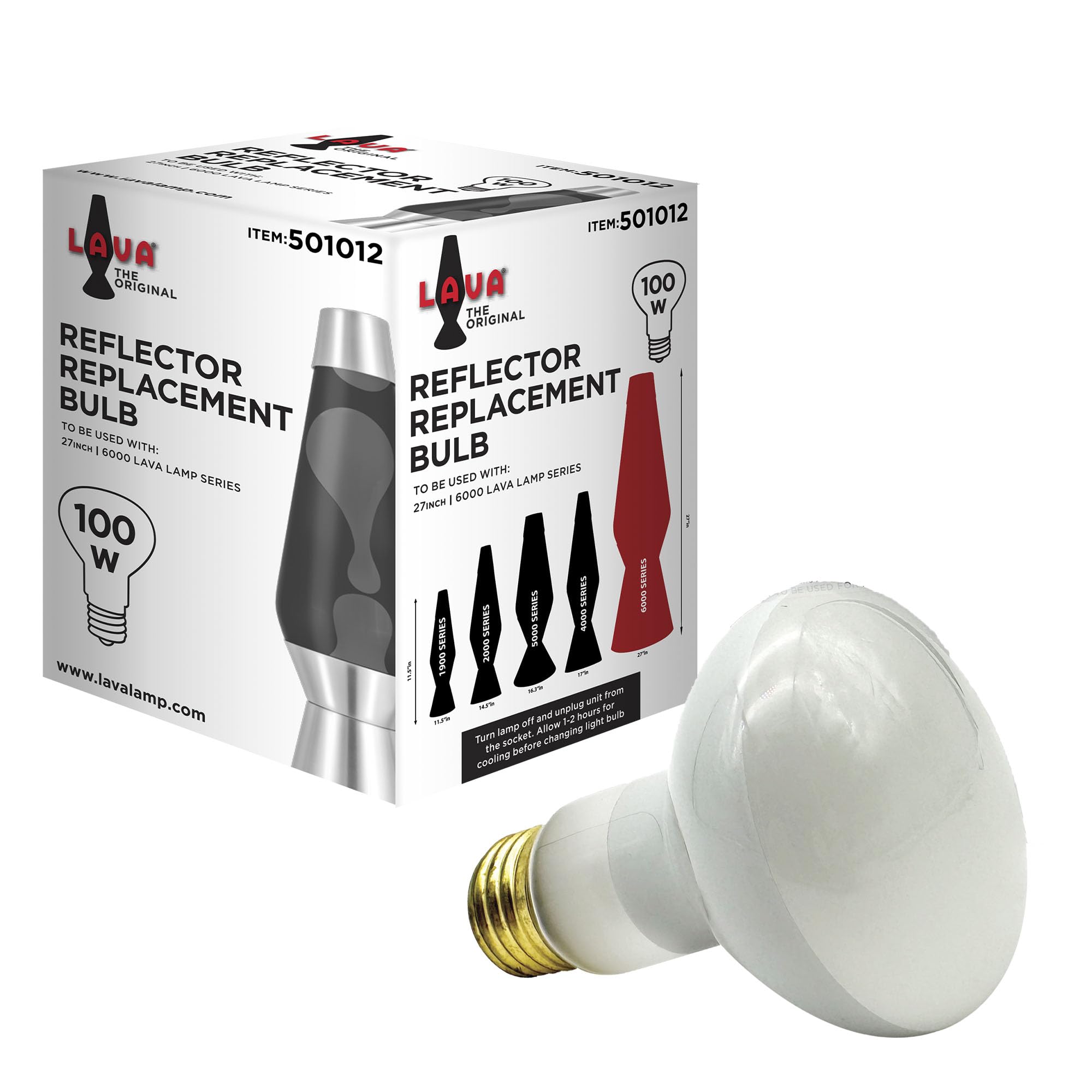 Lava 501012 Lava Lamp Replacement Bulb - 100W Glass, Transparent